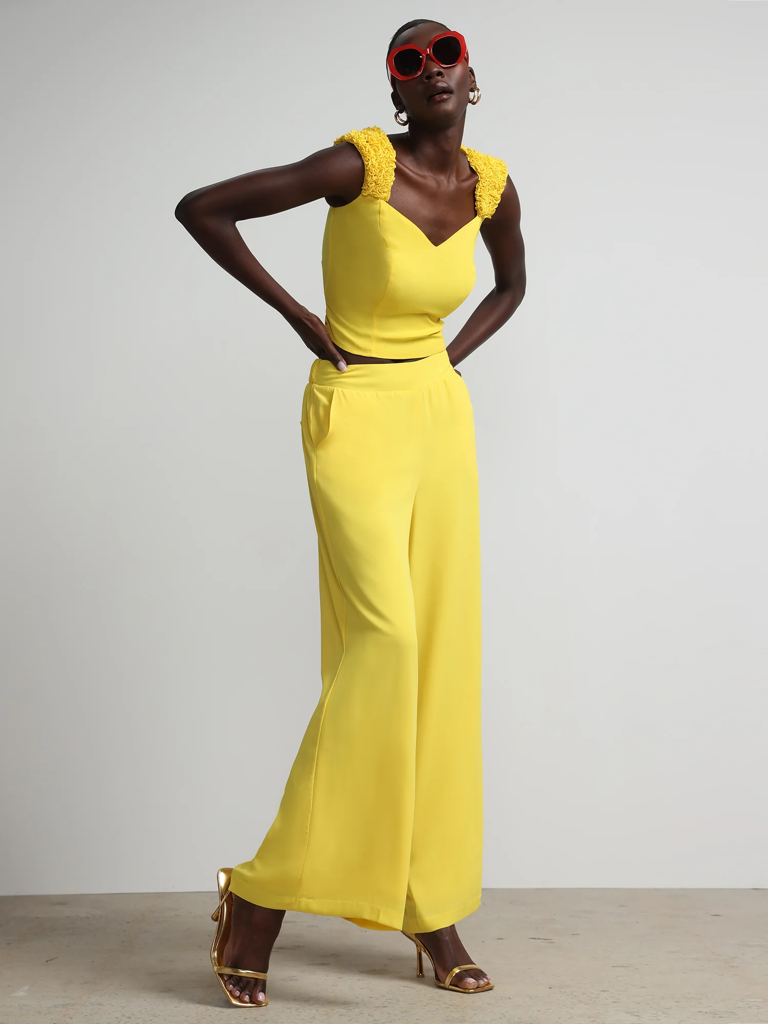 High-Waisted Flowy Palazzo Pant