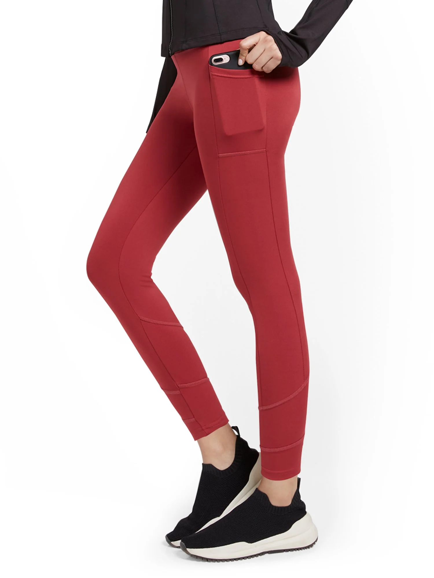 High-Waisted Geometric Seam Legging - Image 14
