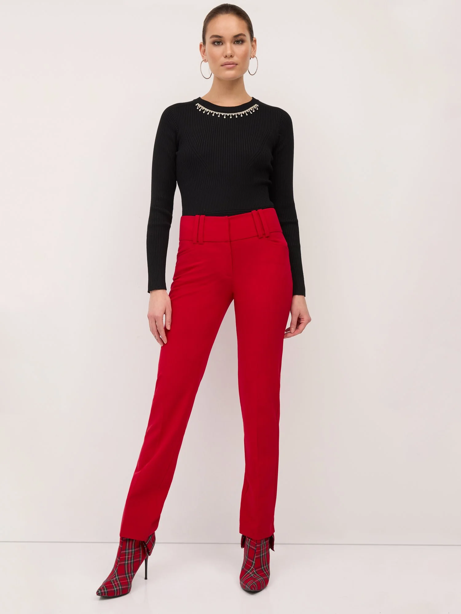 High-Waisted Modern-Fit Straight-Leg Pant - Essential Stretch - Image 5