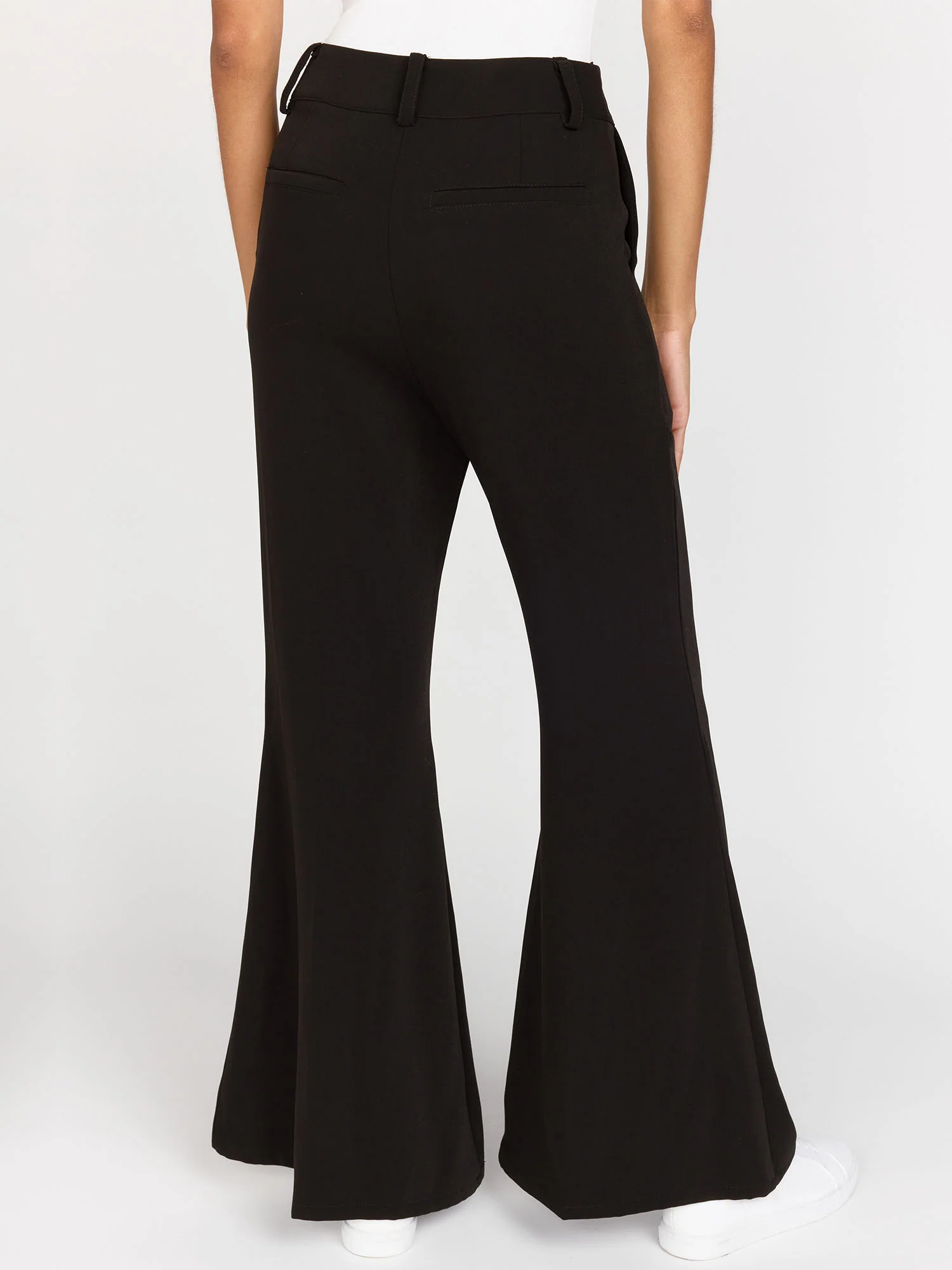 High-Waisted Pintuck Flare Trousers - Lena - Image 4
