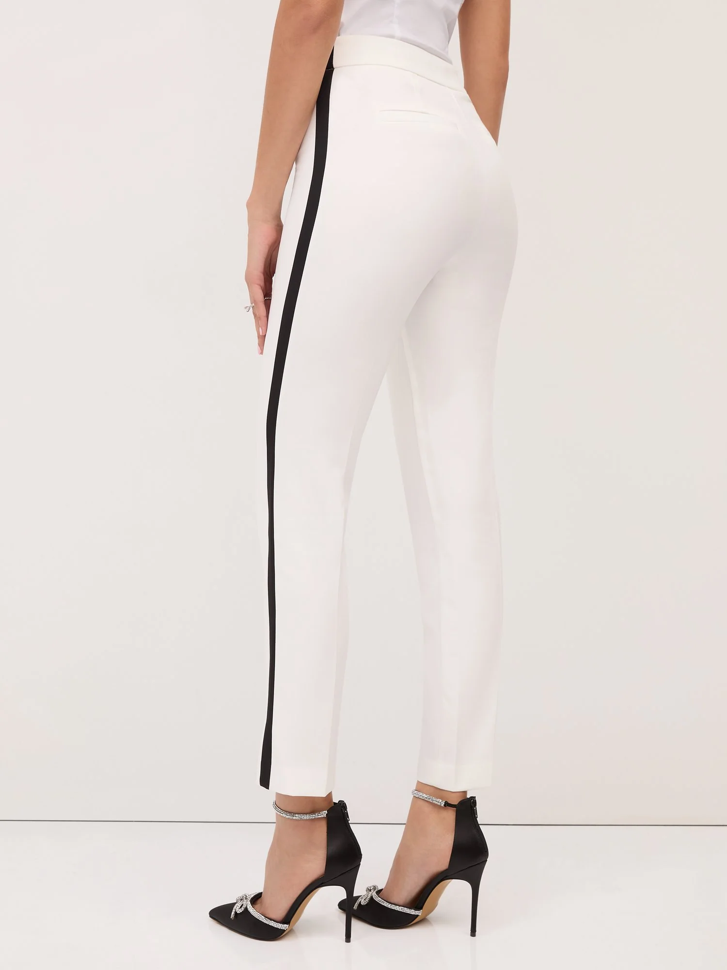 High-Waisted Piped Slim-Leg Pant - Image 3