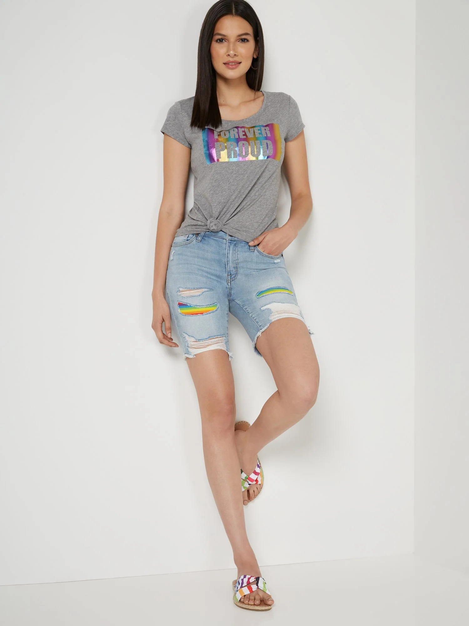 High-Waisted Pride Patch Short - Image 5