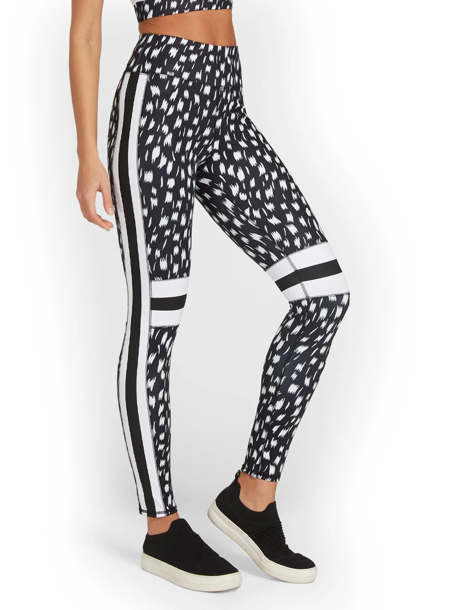 High-Waisted Printed Pocket Legging - City Contour