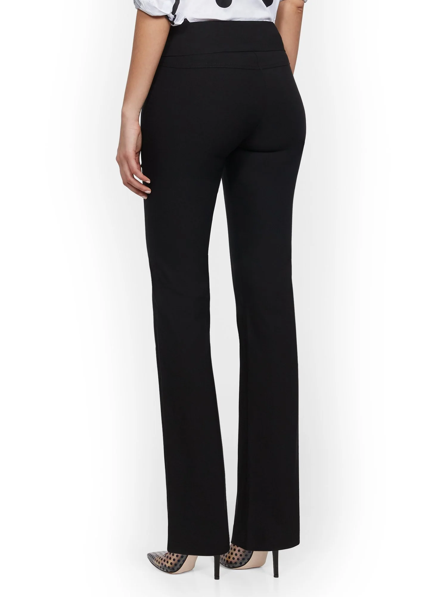 High-Waisted Pull-On Slimming Straight-Leg Pant - 7th Avenue - Image 3