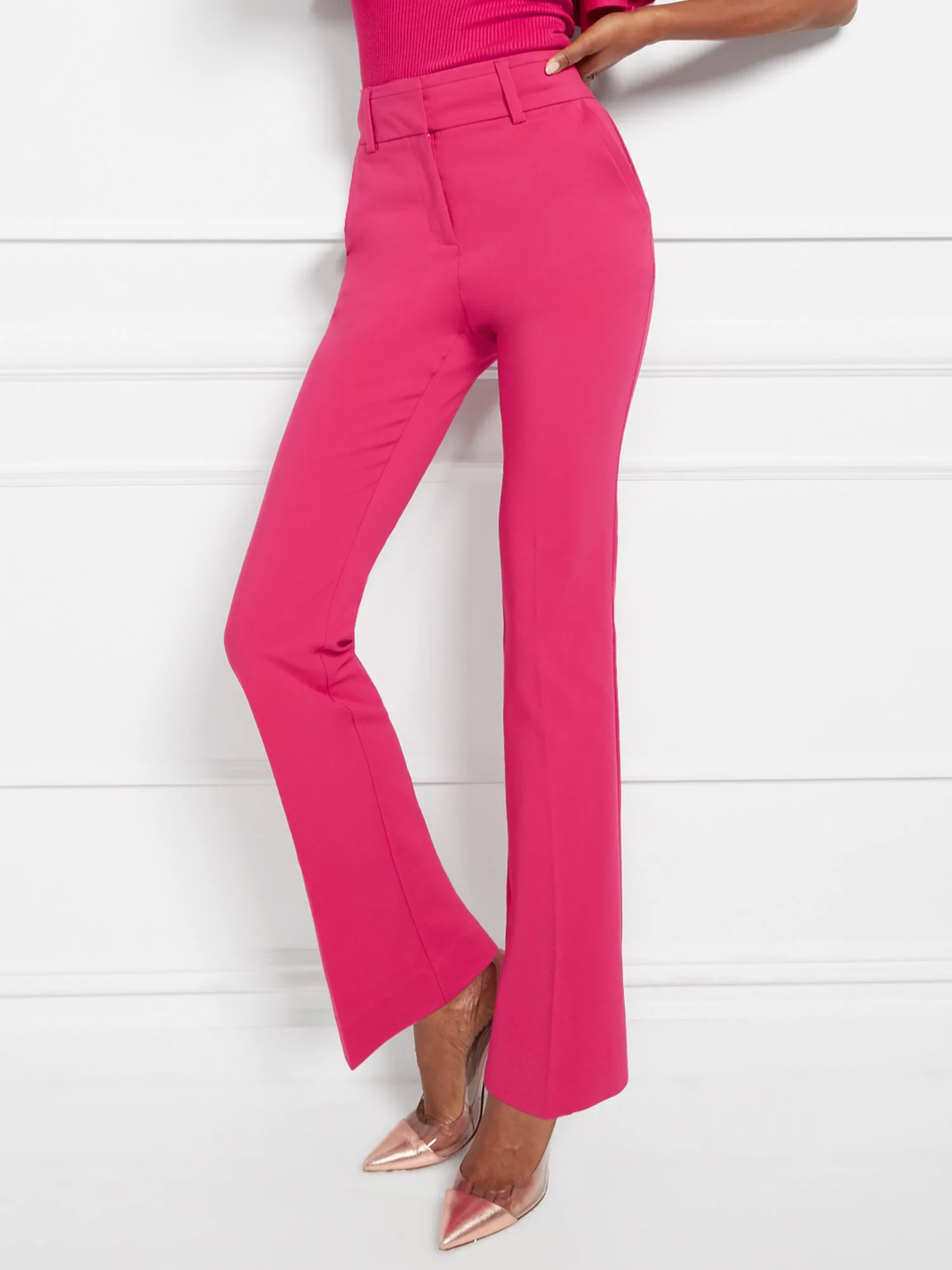 High-Waisted Straight-Leg Pant - Modern Fit - All-Season Stretch - 7th Avenue - Image 15