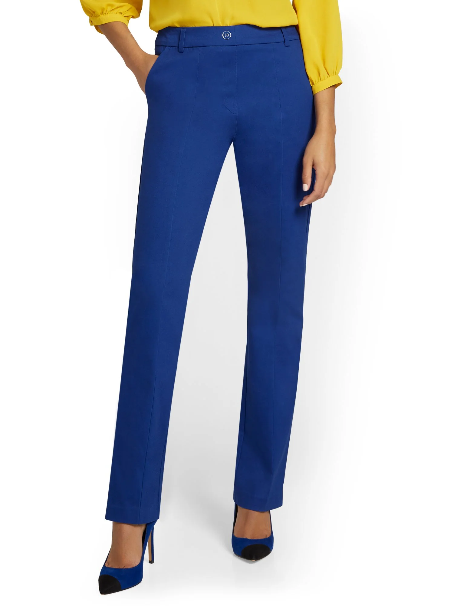 High-Waisted Straight-Leg Pant - NY&Chic Collection - Image 12