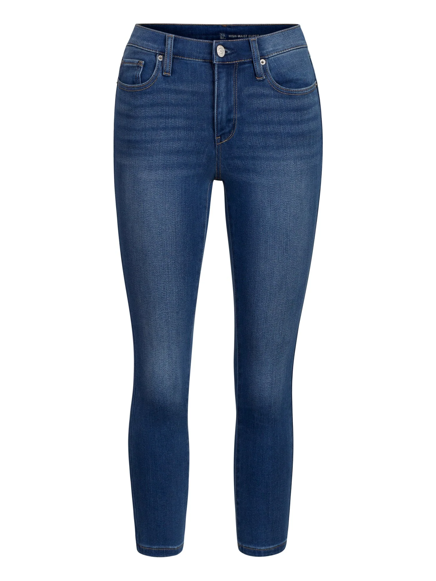 High-Waisted Super-Skinny Capri Jeans