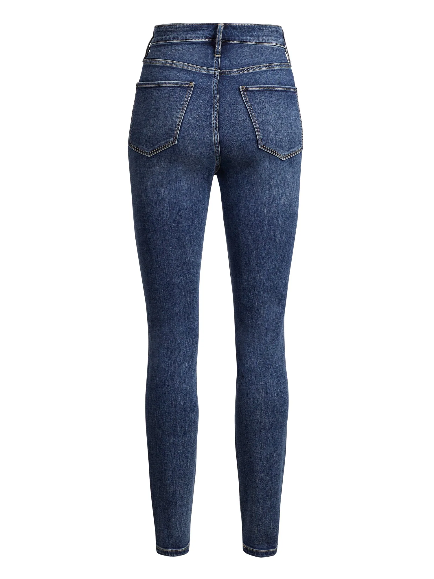 High-Waisted Super-Skinny Jeans - Vintage Blue - Image 3