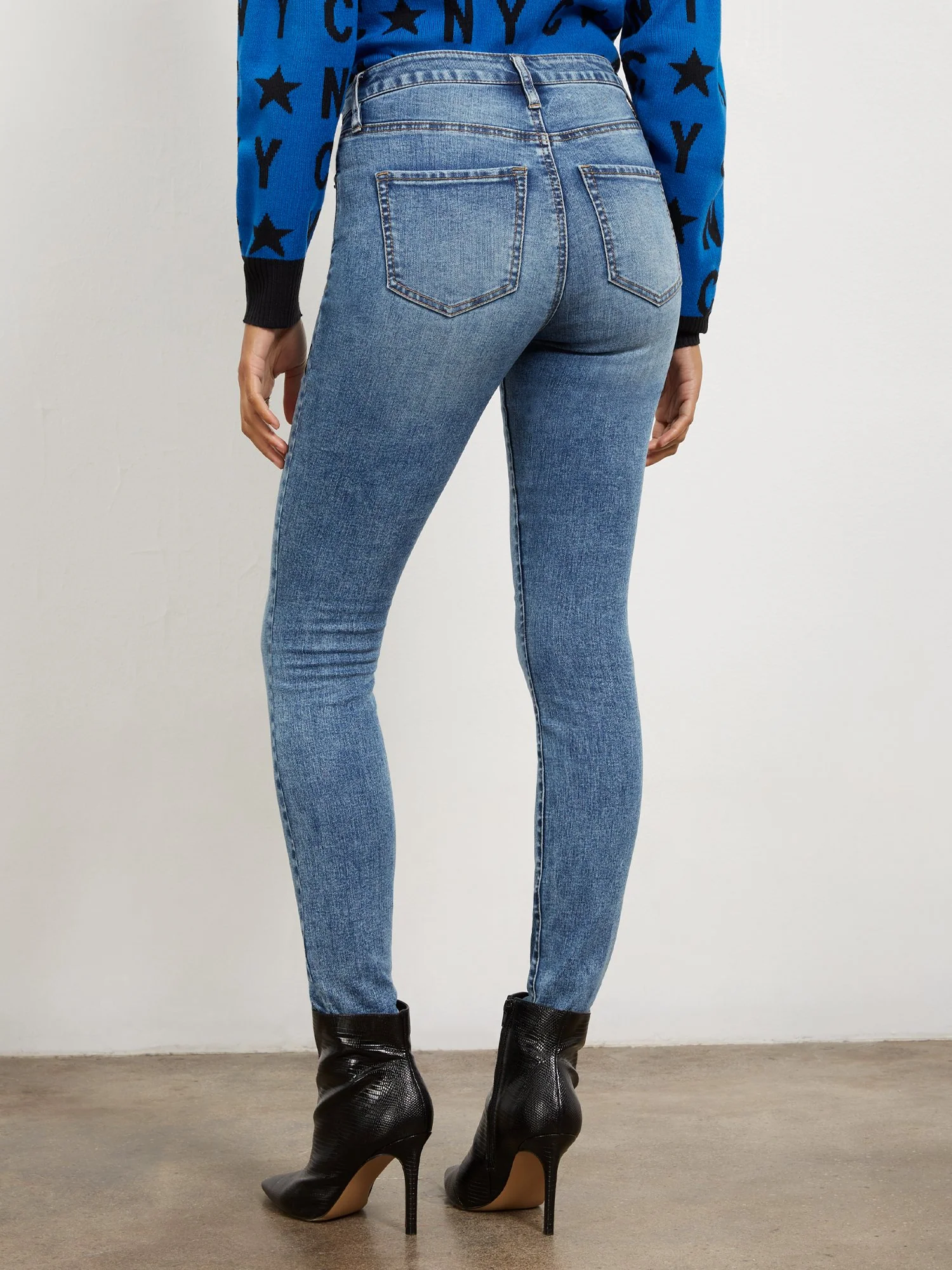 High-Waisted Super-Skinny Star Jeans - Image 3