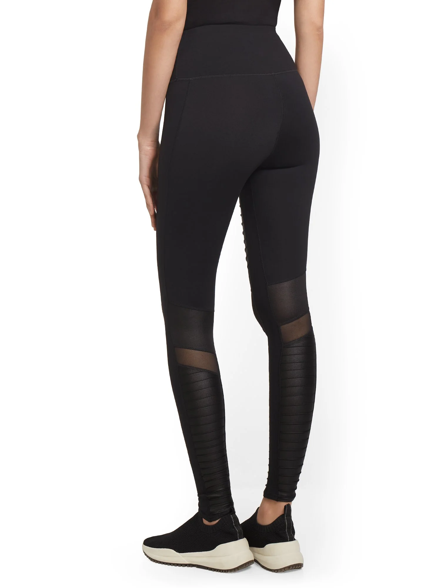 High-Waisted Textured Moto Legging - Image 3