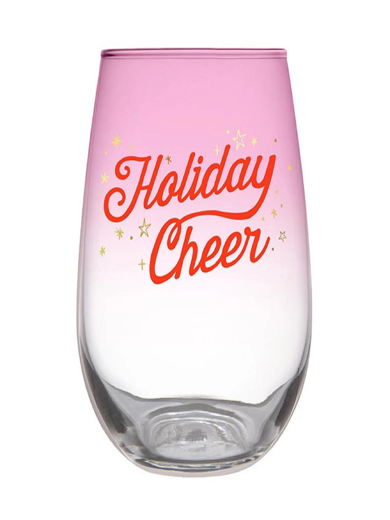 Holiday Cheer Stemless Wine Glass - Slant Collections - Image 2
