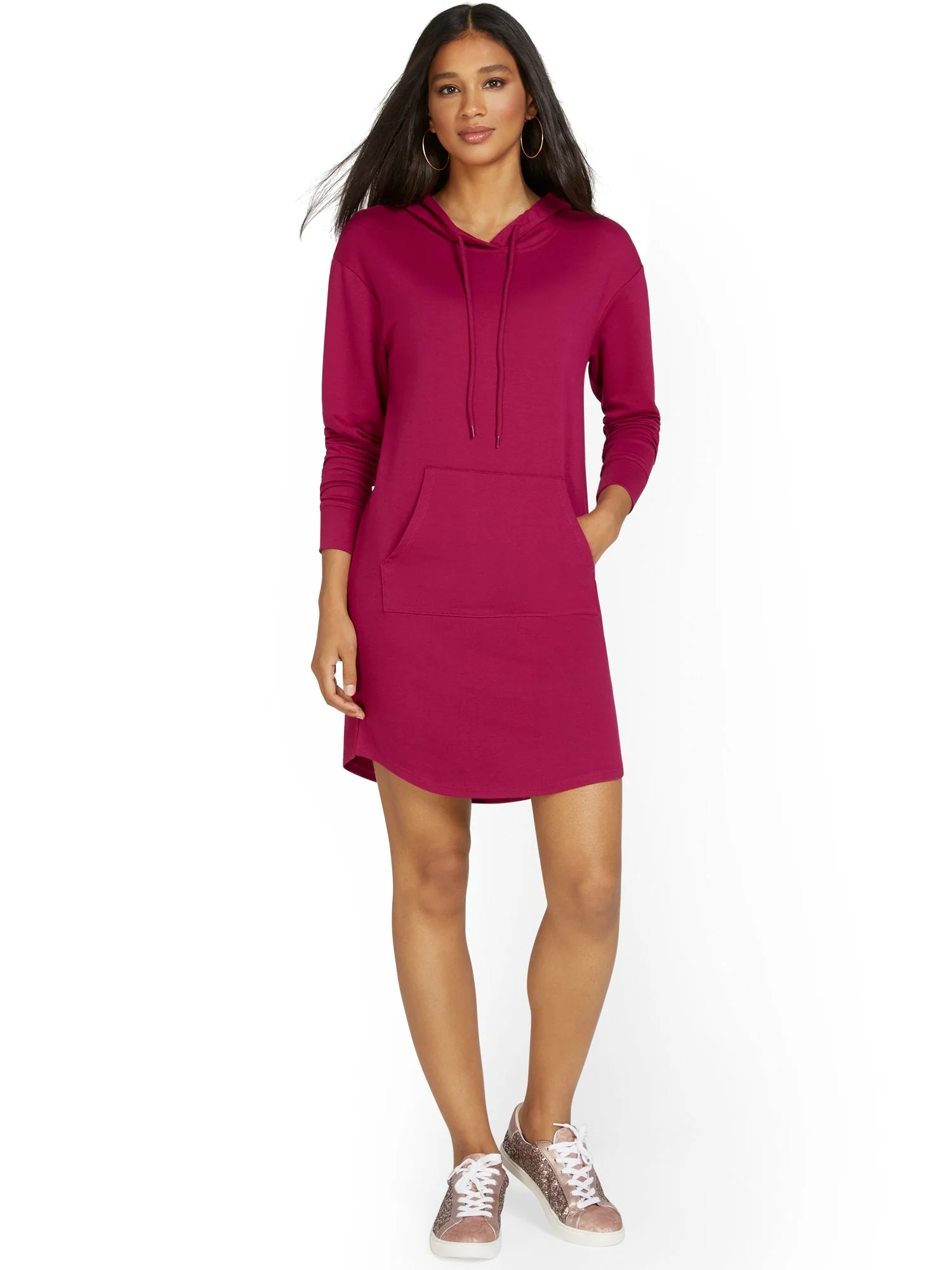 Hooded Sweatshirt Dress - Image 9