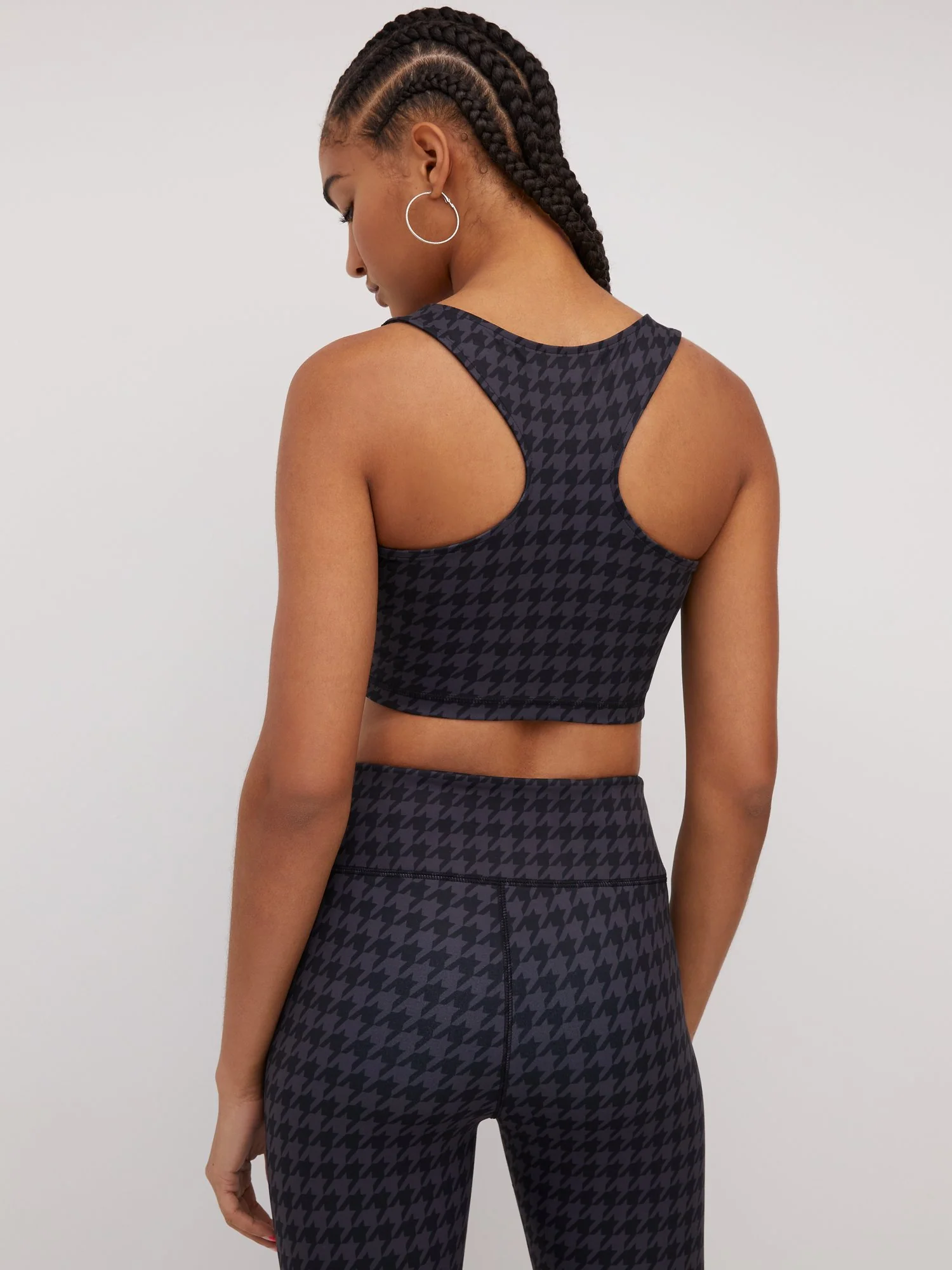 Houndstooth Colorblock Sports Bra - Image 3