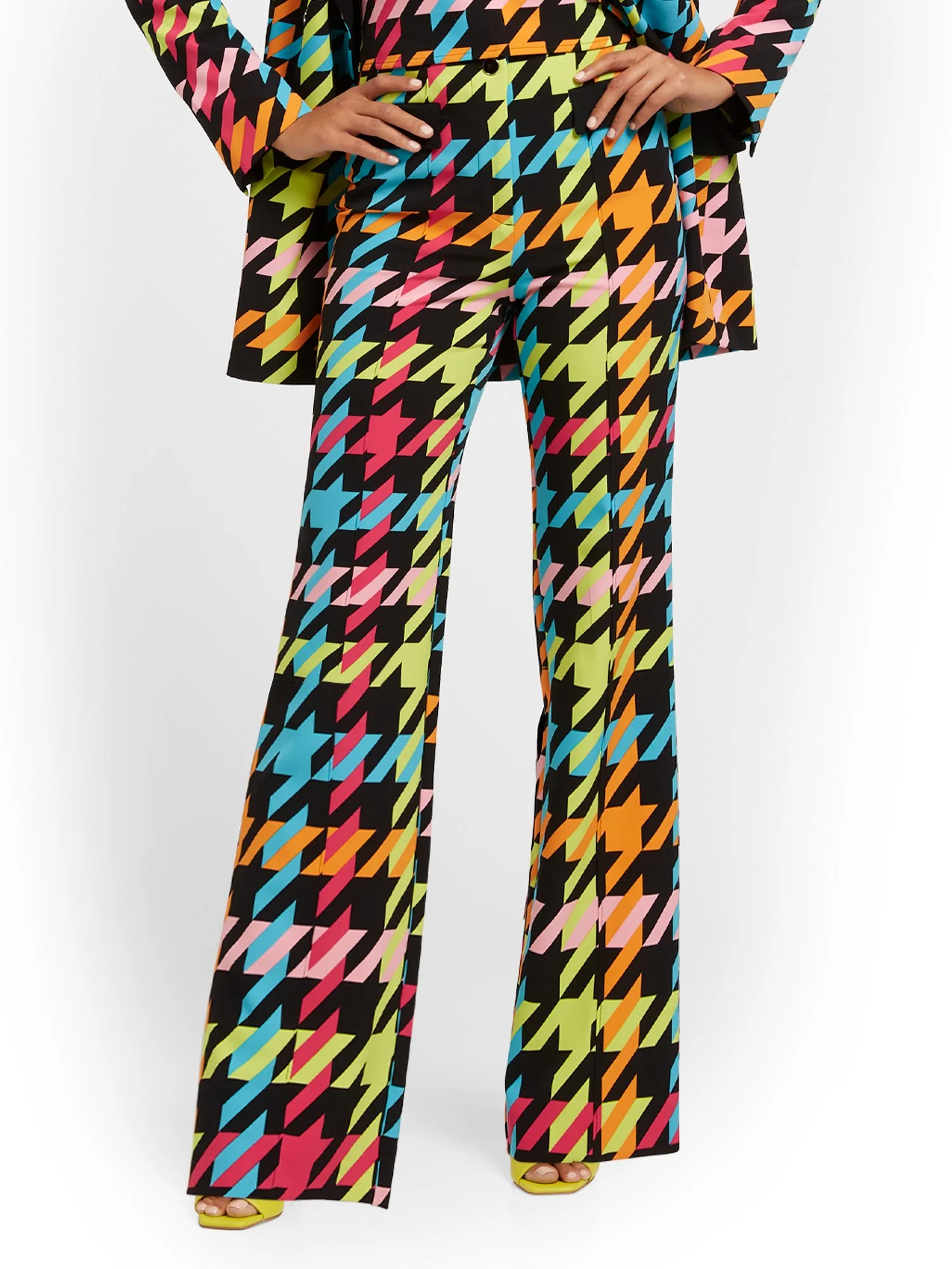 Houndstooth Wide-Leg Pant - Image 2