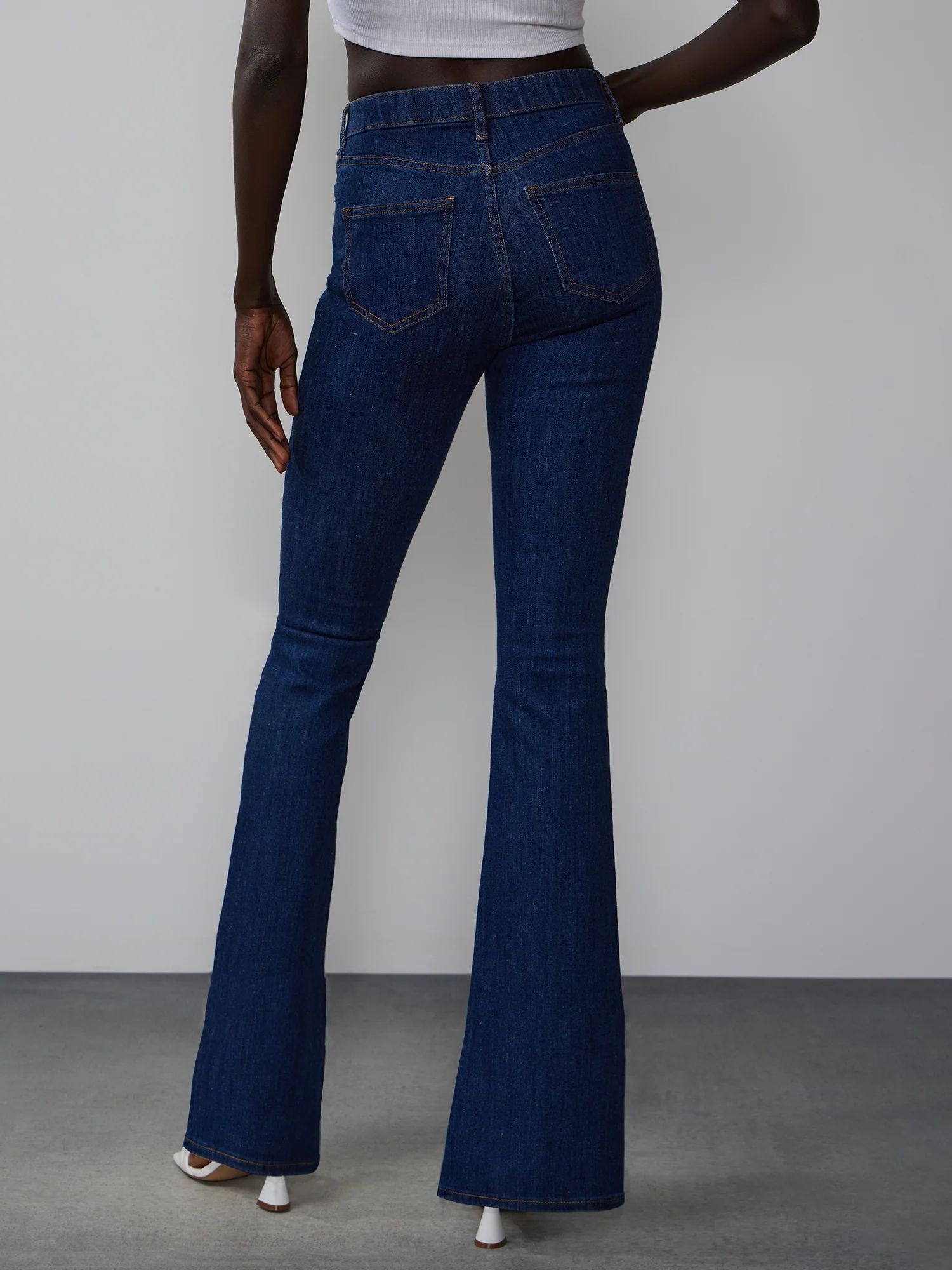 Petite Essential High Rise Bootcut Jeans - Image 3