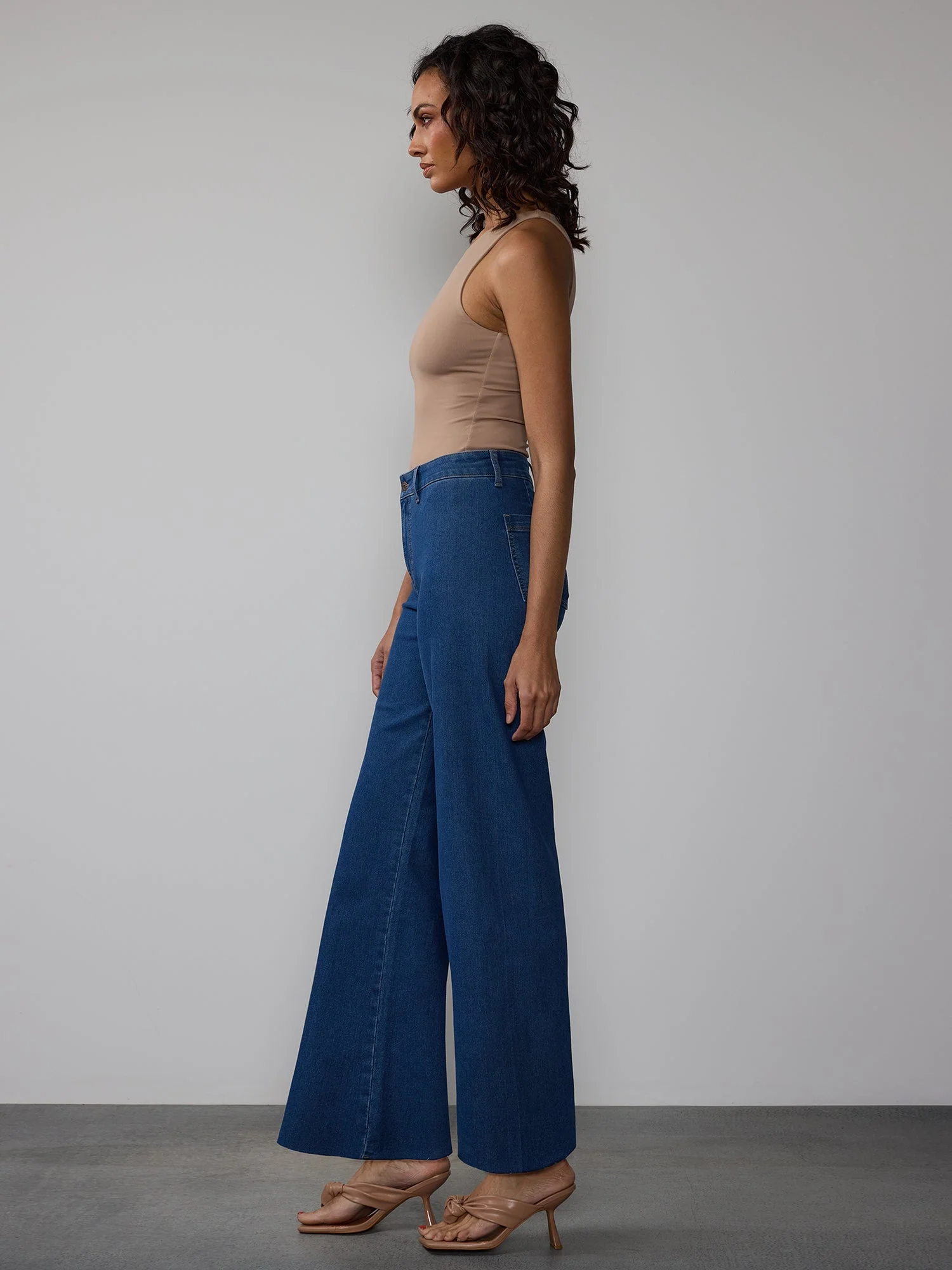 High Rise Wide Leg Seamless Tall Jeans - Image 2