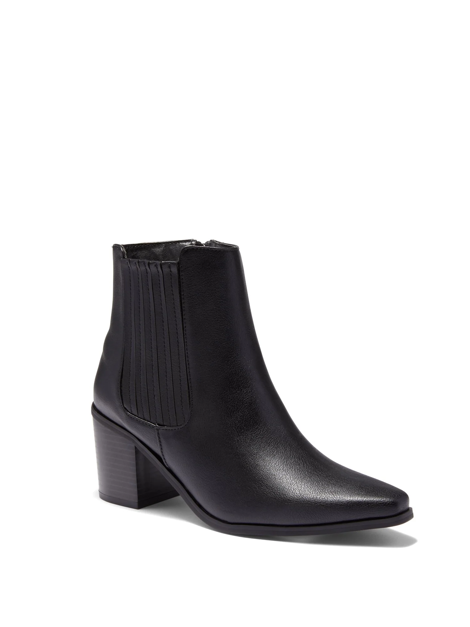 Jamie Block-Heel Bootie - Black