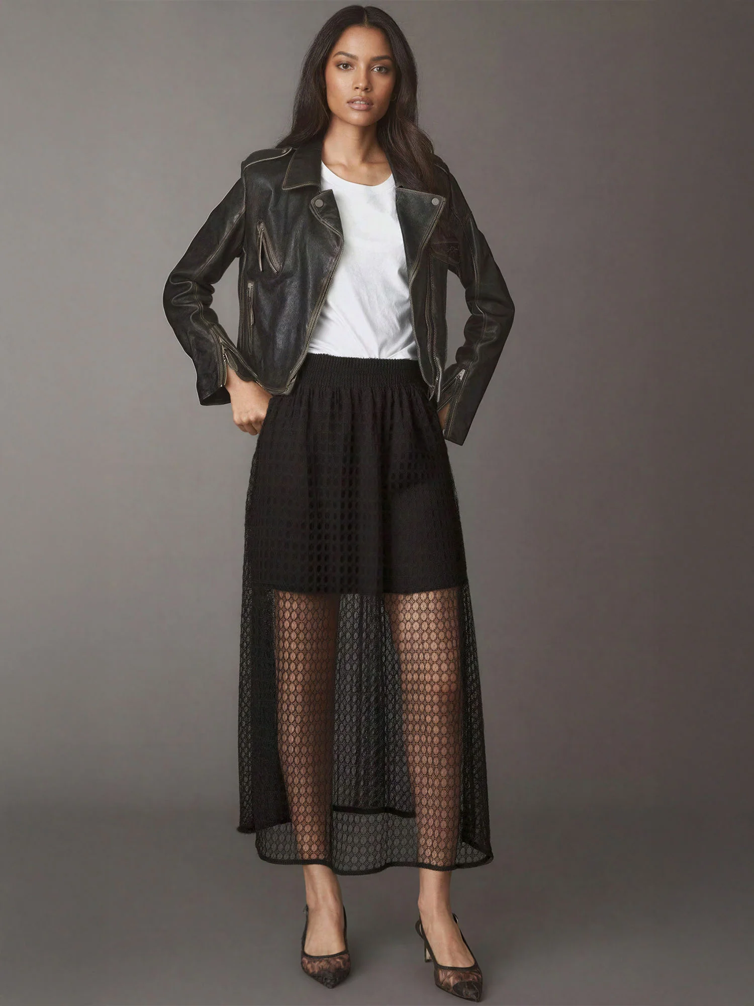 Jazz Overlay Geo Maxi Skirt - Image 2