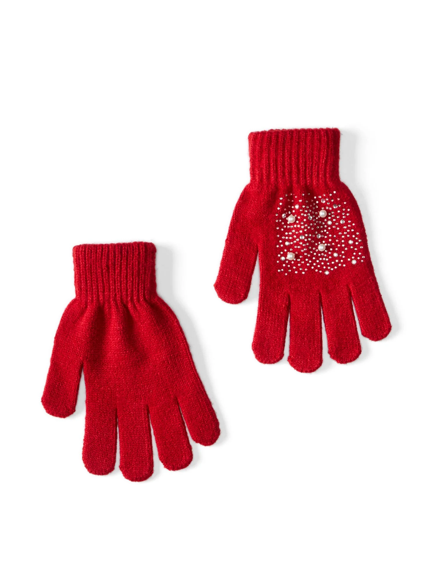 Jeweled Knit Gloves - Image 6