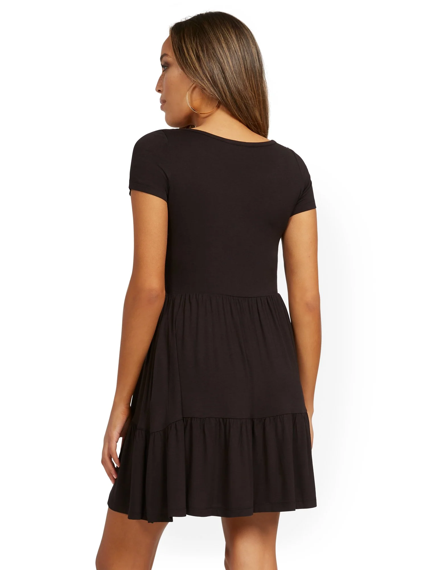 Knit Babydoll Dress - Image 3