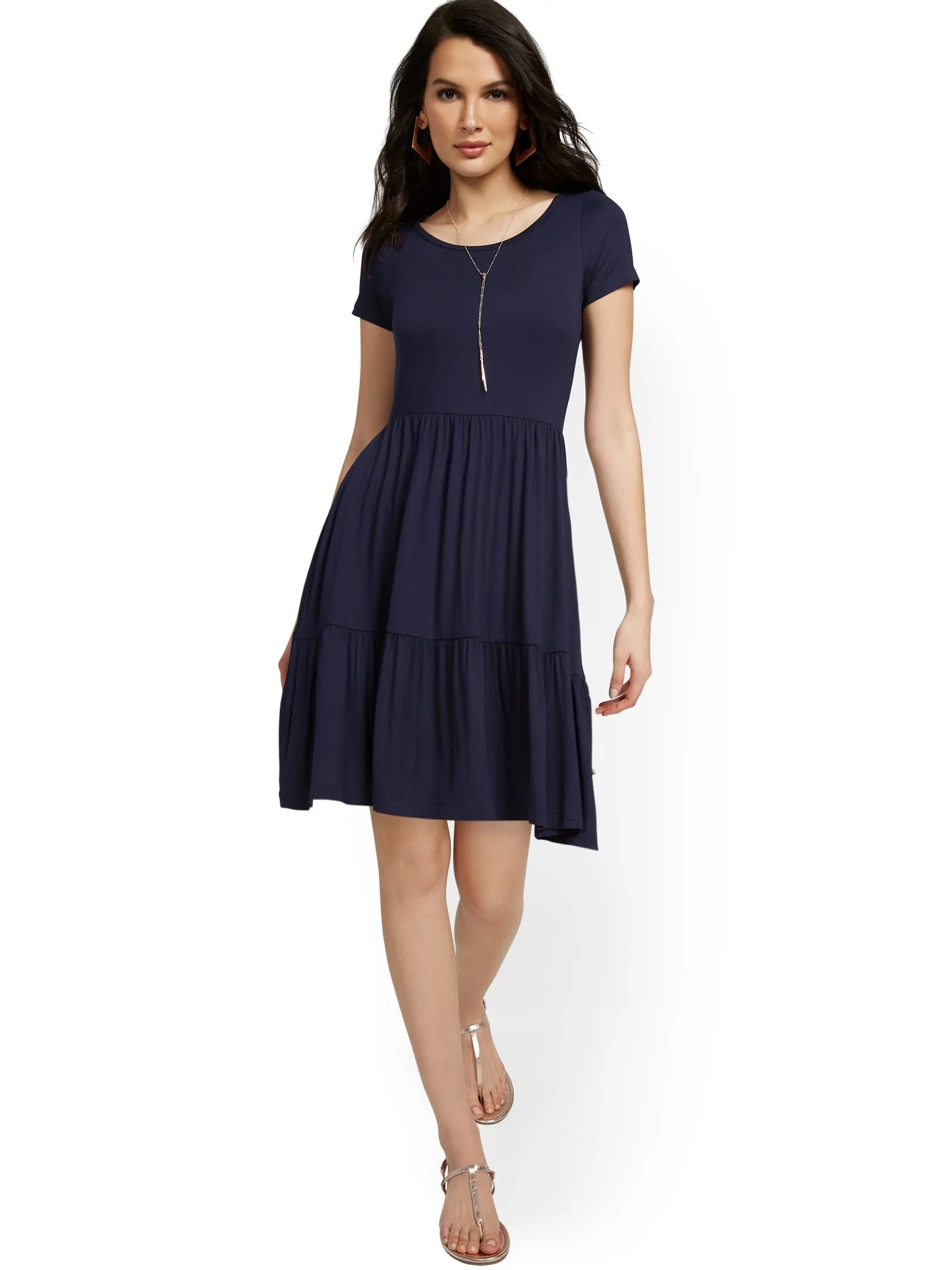 Knit Babydoll Dress - Image 6