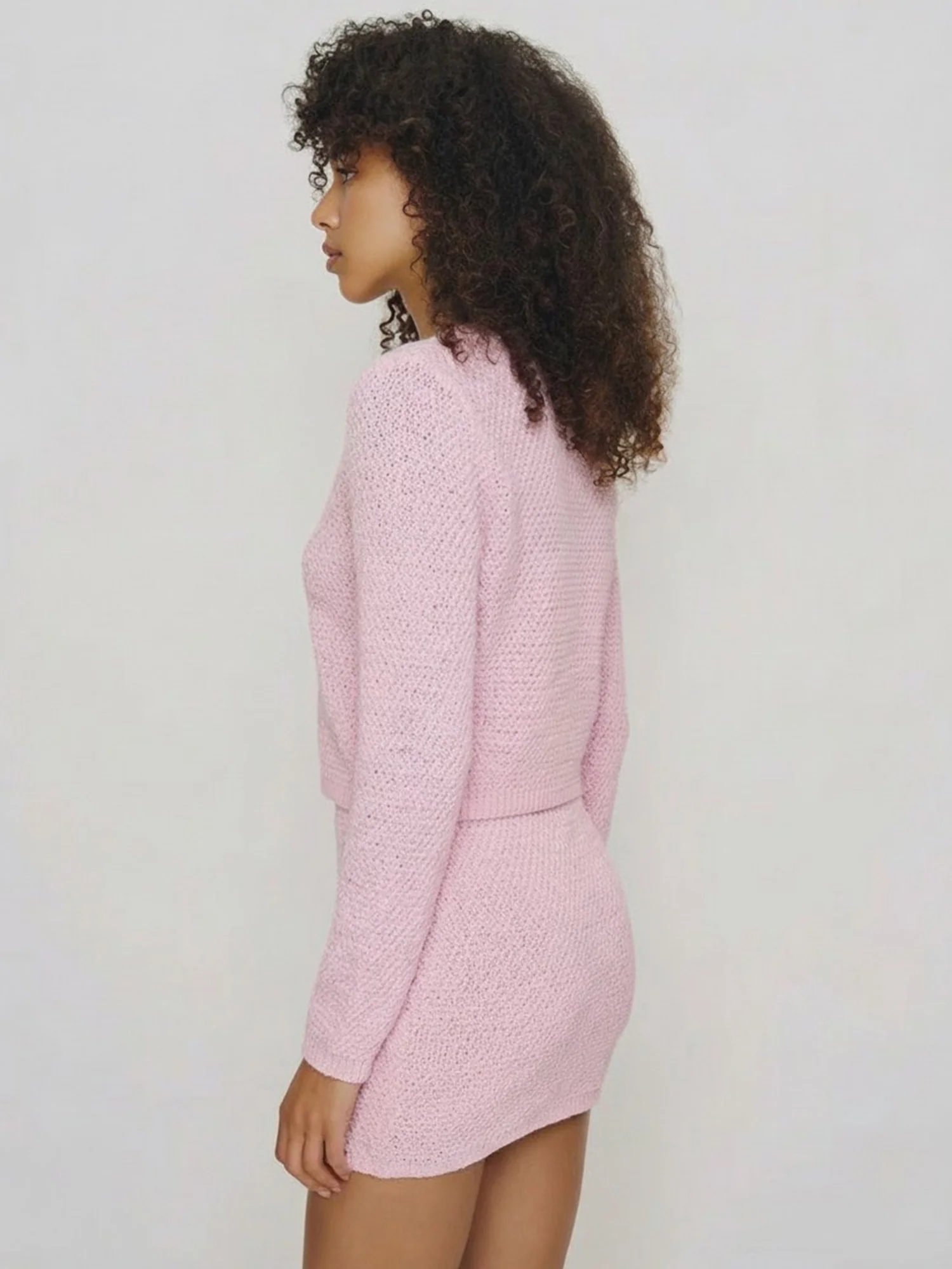 Knit Two Pocket Mini Skirt - Image 4