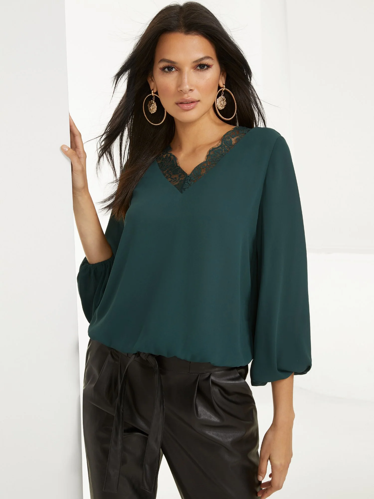 Lace-Inset Blouse - Image 6