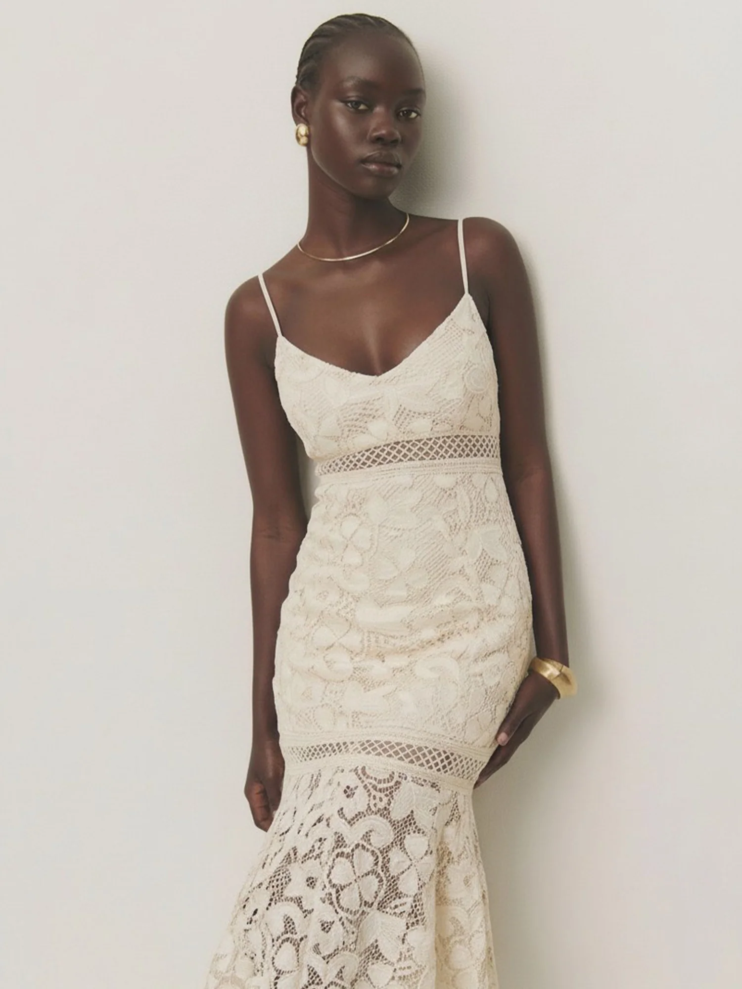 Lace Midi Dress - Image 7