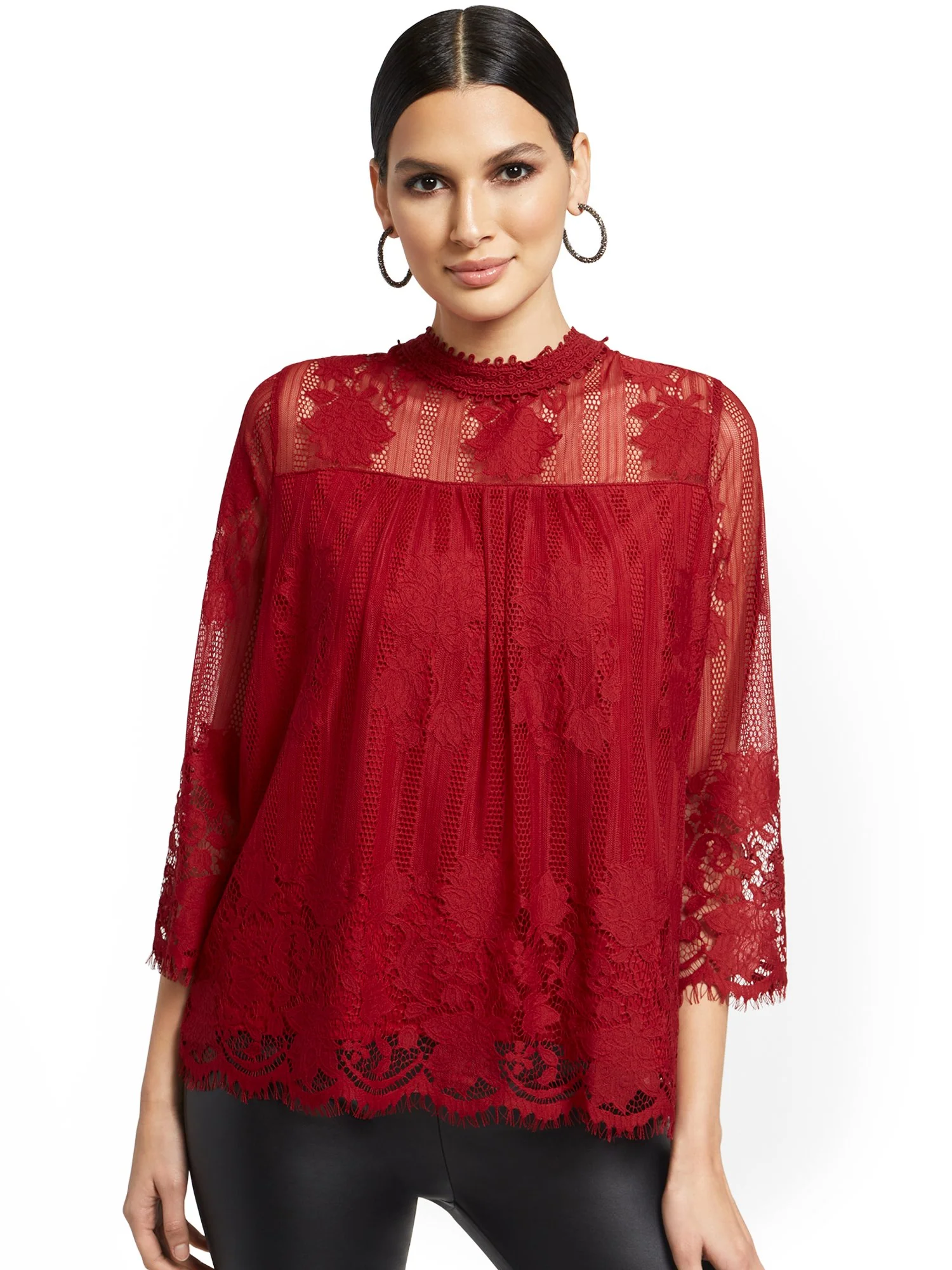 Lace Overlay Top - Image 6
