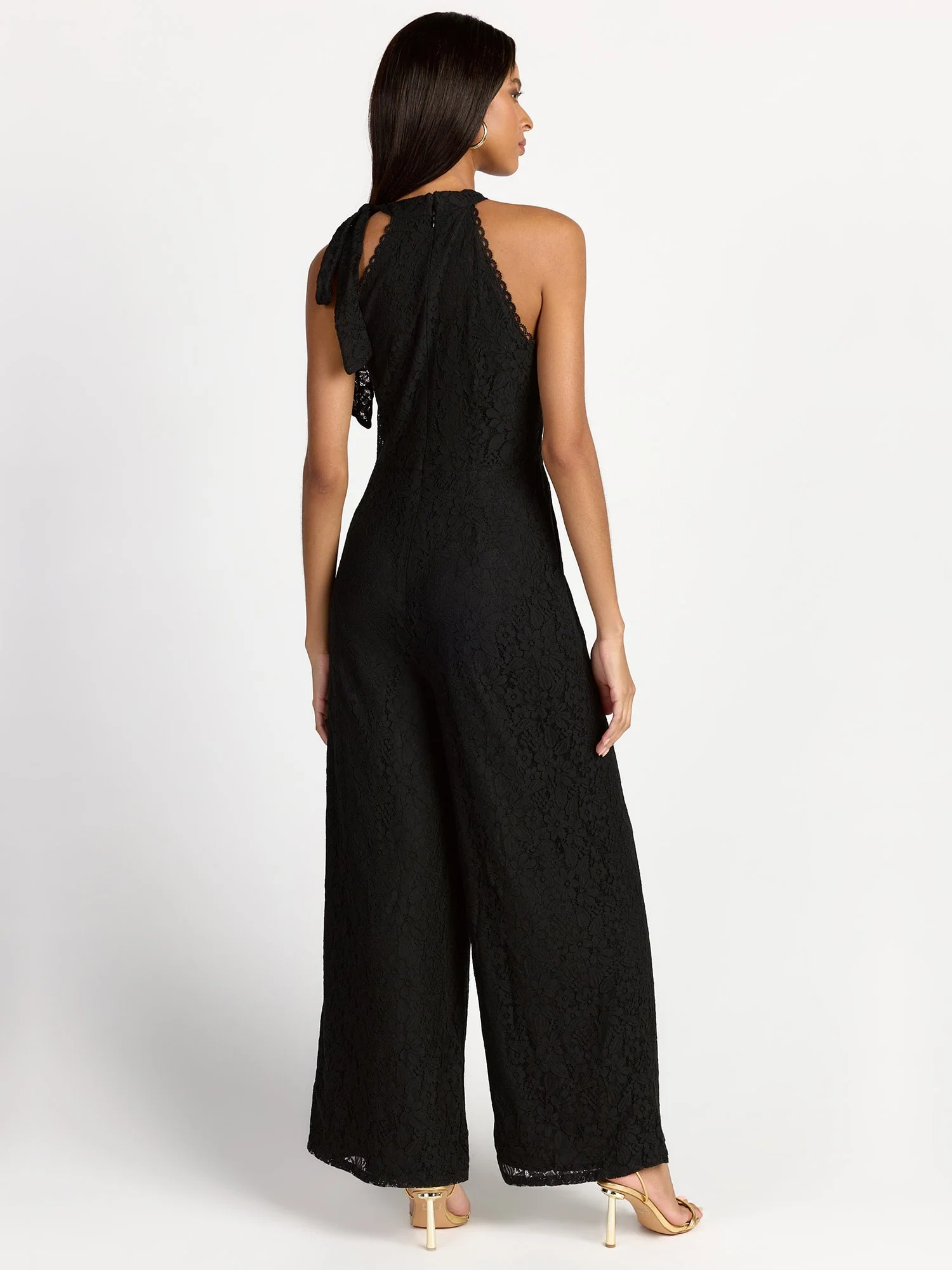 Lace Tie-Shoulder Jumpsuit - Just Me - Image 4