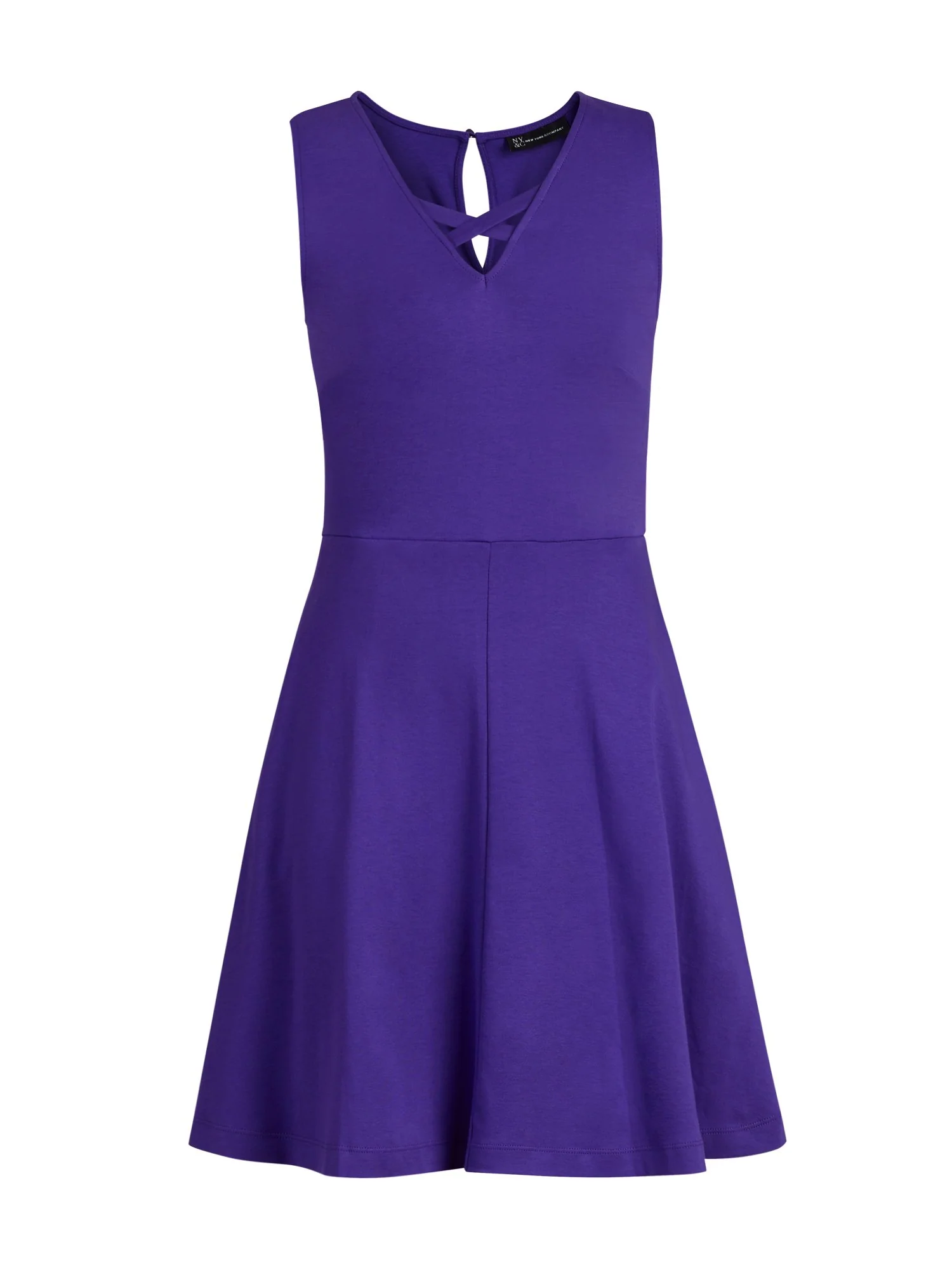 Lace-Up Cotton Fit and Flare Dress - Image 14