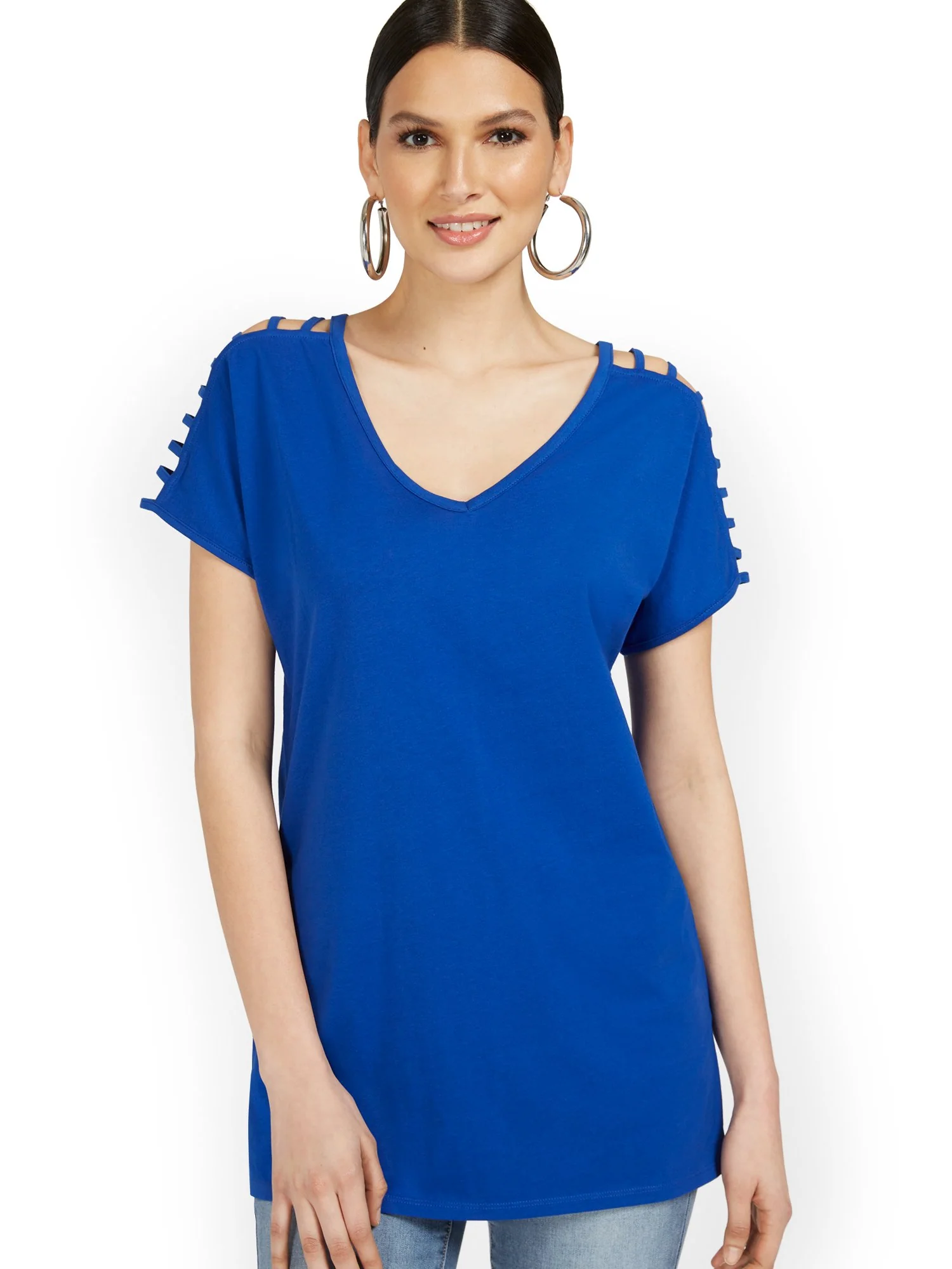 Ladder-Sleeve Perfect Tunic Top - Image 11