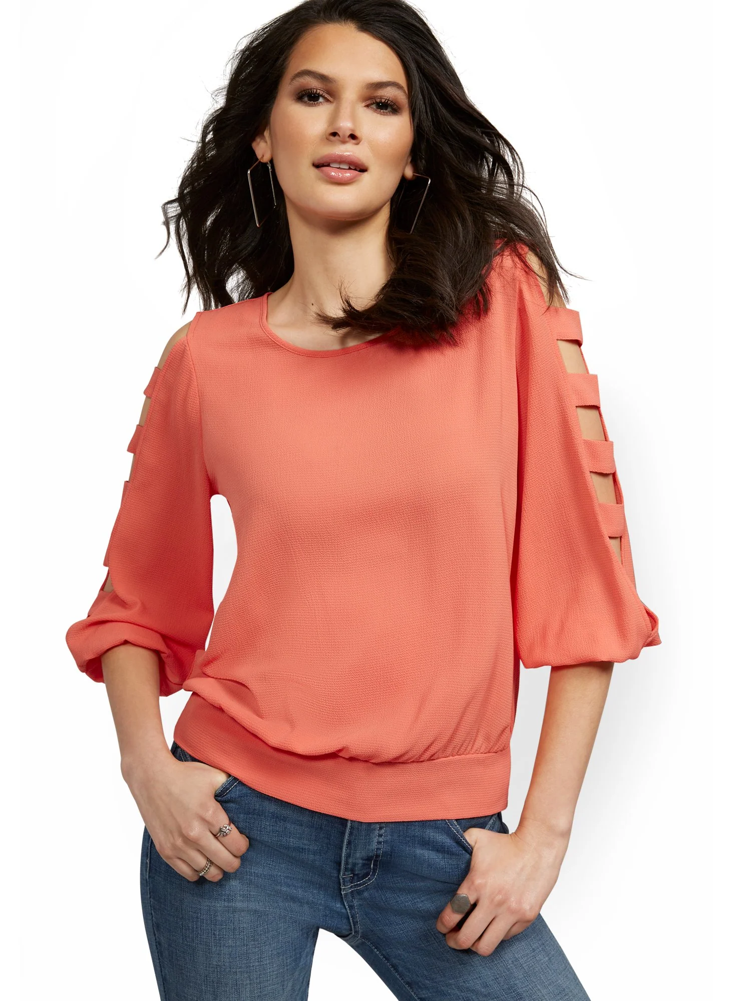 Ladder-Sleeve Top - Image 2