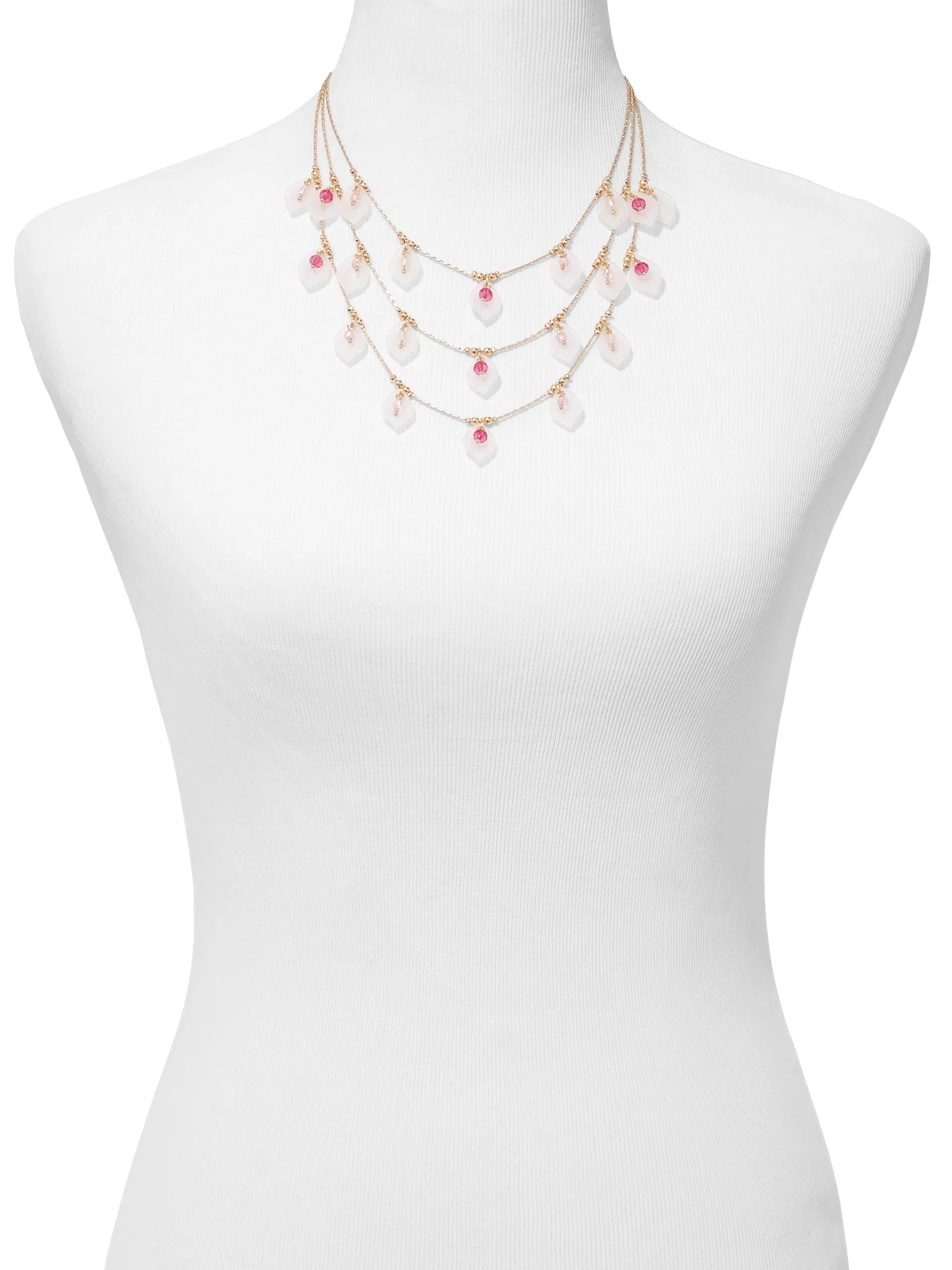 Layered Floral Statement Necklace - Image 2