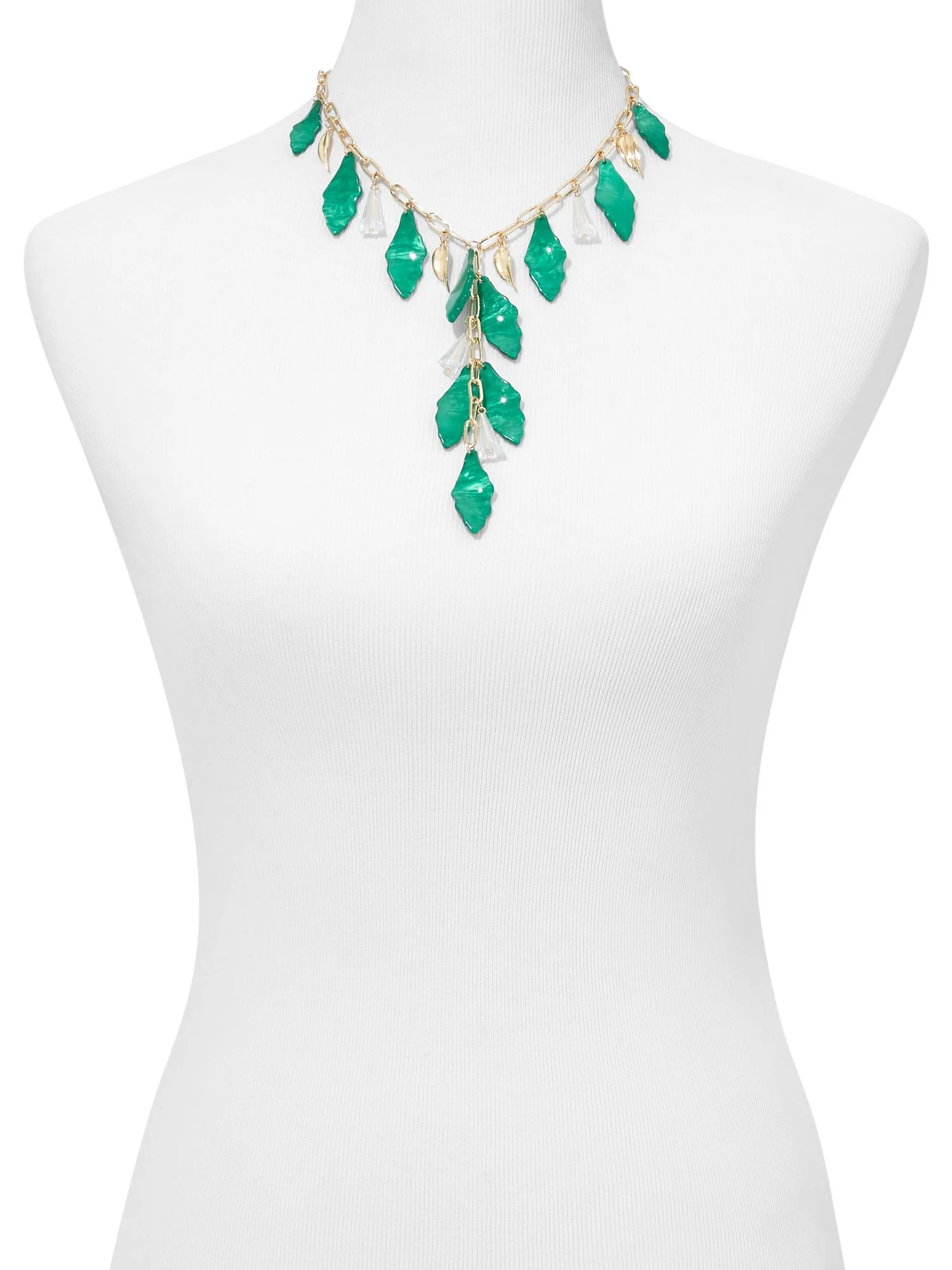 Leaf Statement Y-Necklace - Image 2