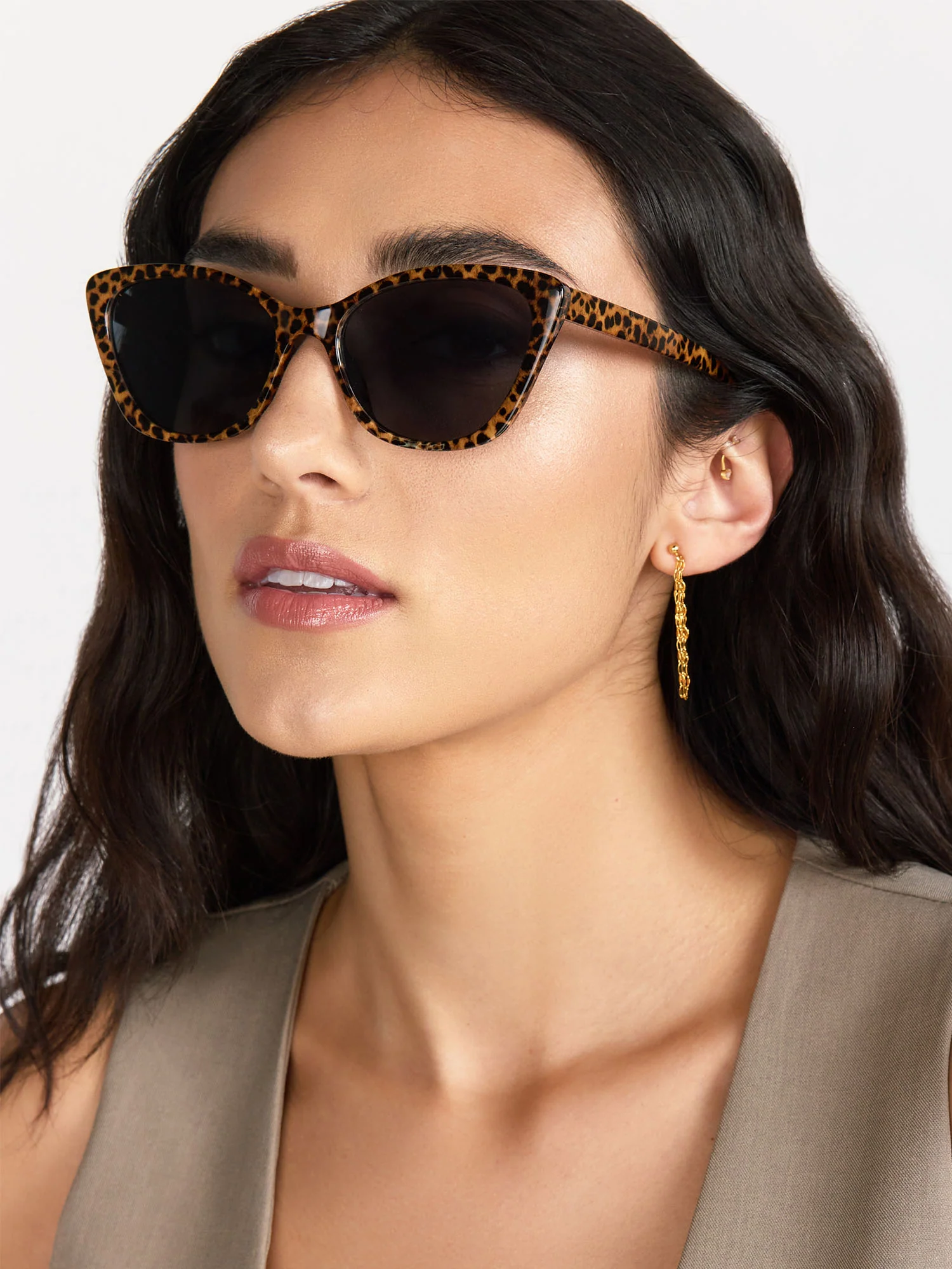 Leopard Cat Eye Sunglasses