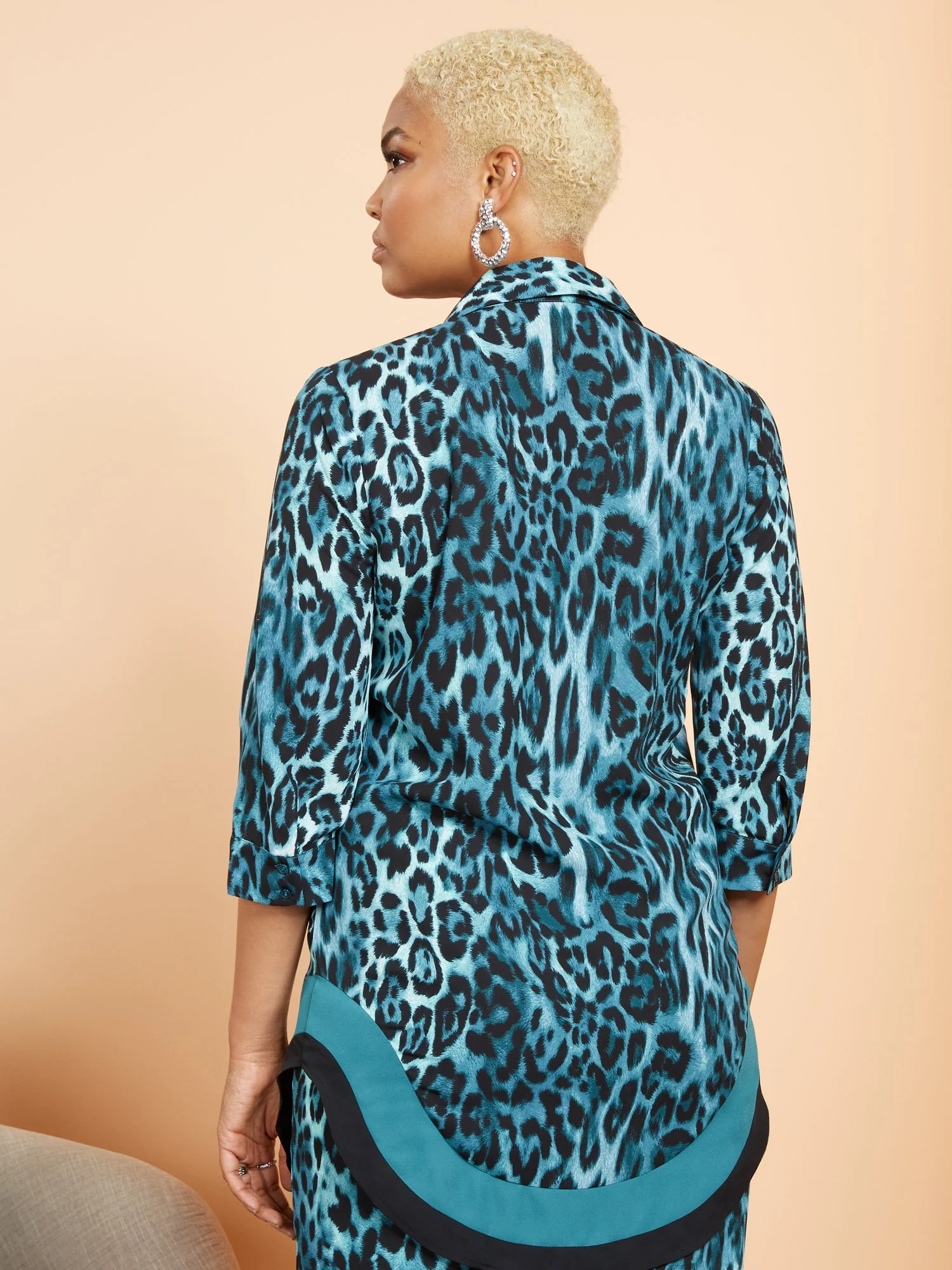 Leopard-Print Button-Down Top - Image 3