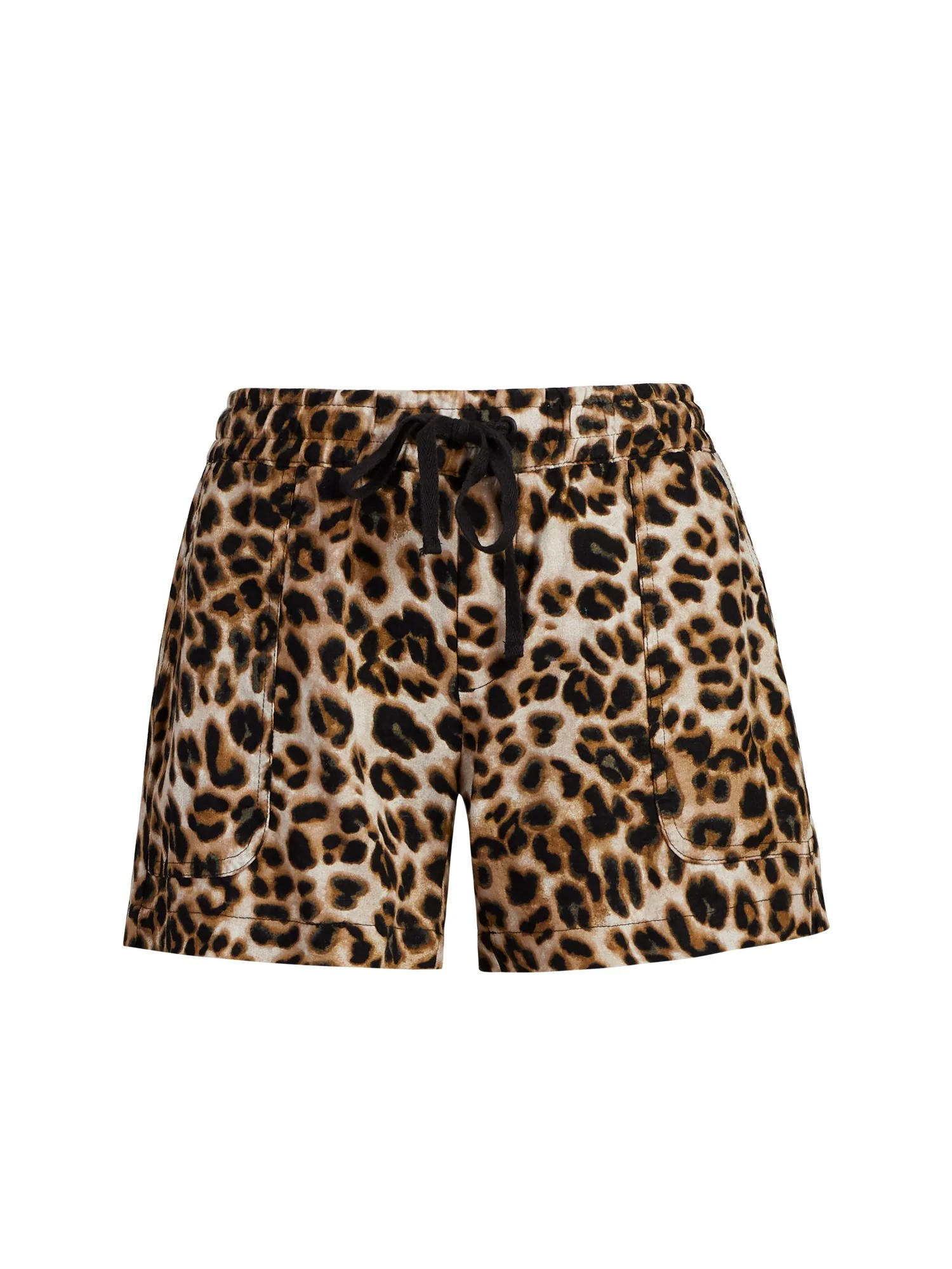 Leopard-Print Drawstring Short