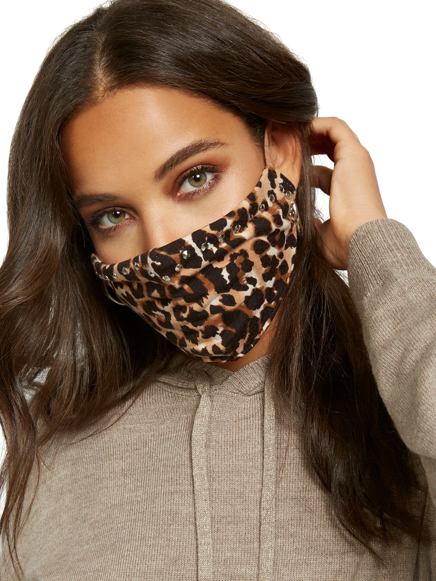 Leopard-Print Face Mask