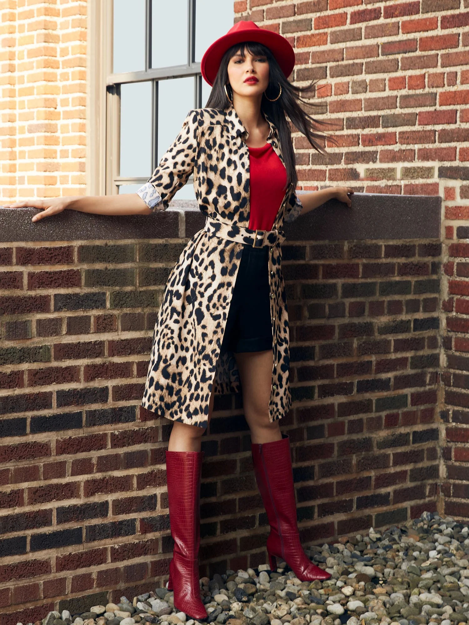 Leopard-Print Jacket Dress - Image 2