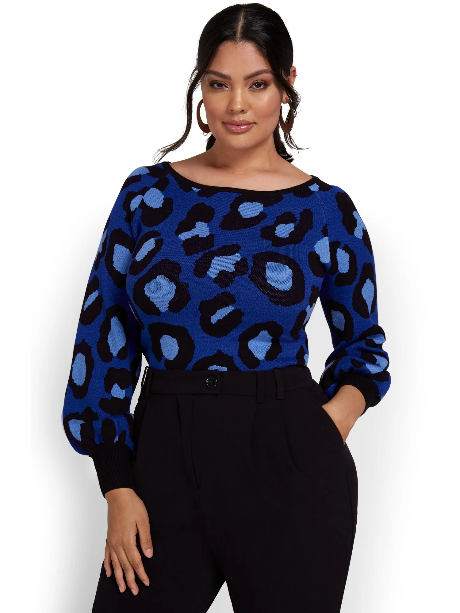 Leopard-Print Pullover Sweater - Image 2