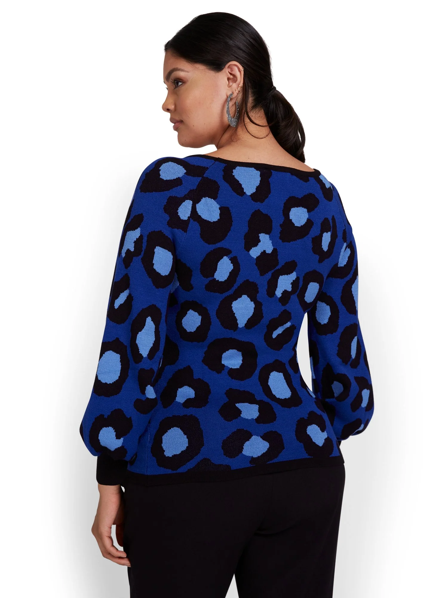 Leopard-Print Pullover Sweater - Image 3