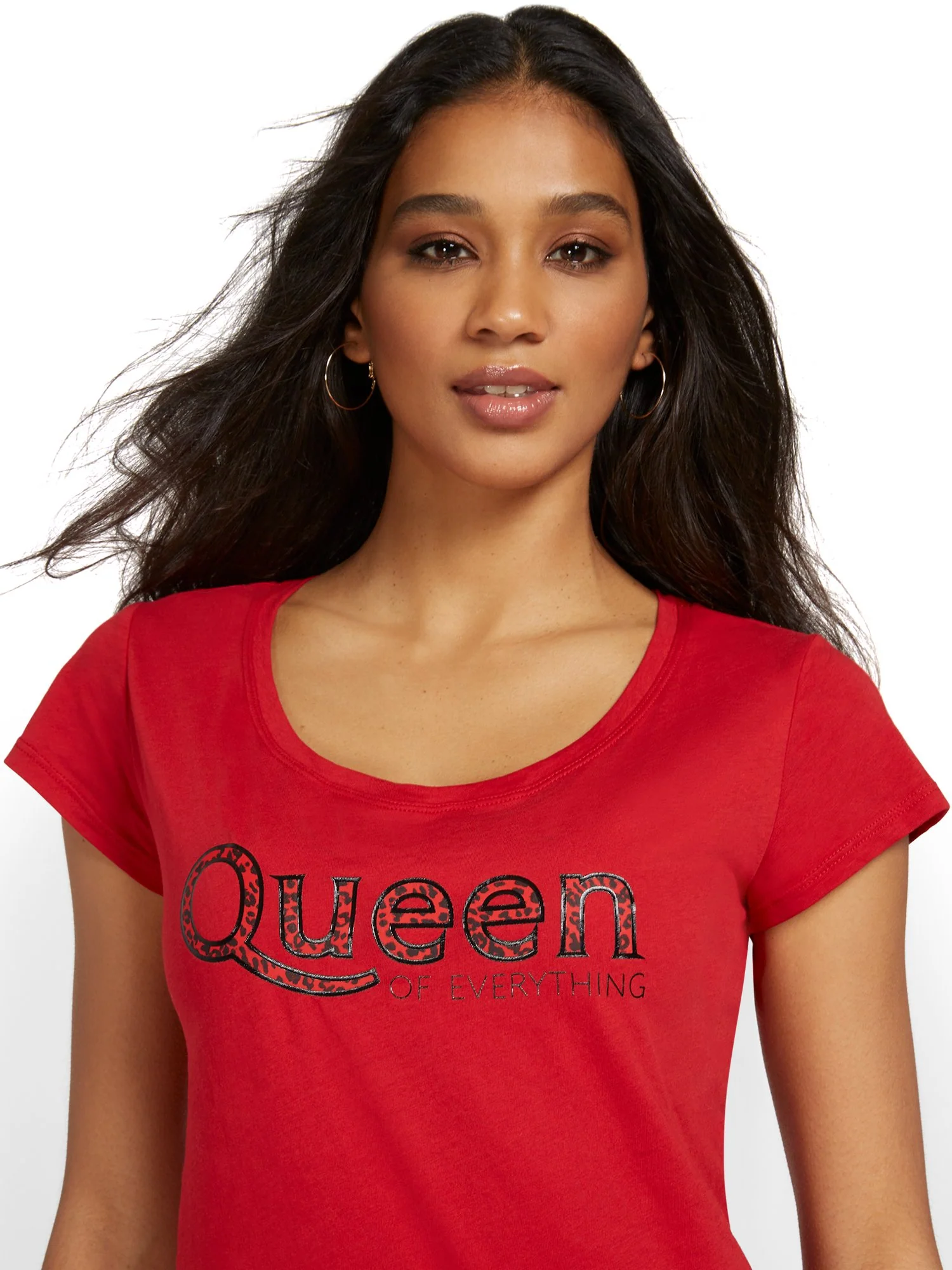Leopard-Print Queen Graphic Tee