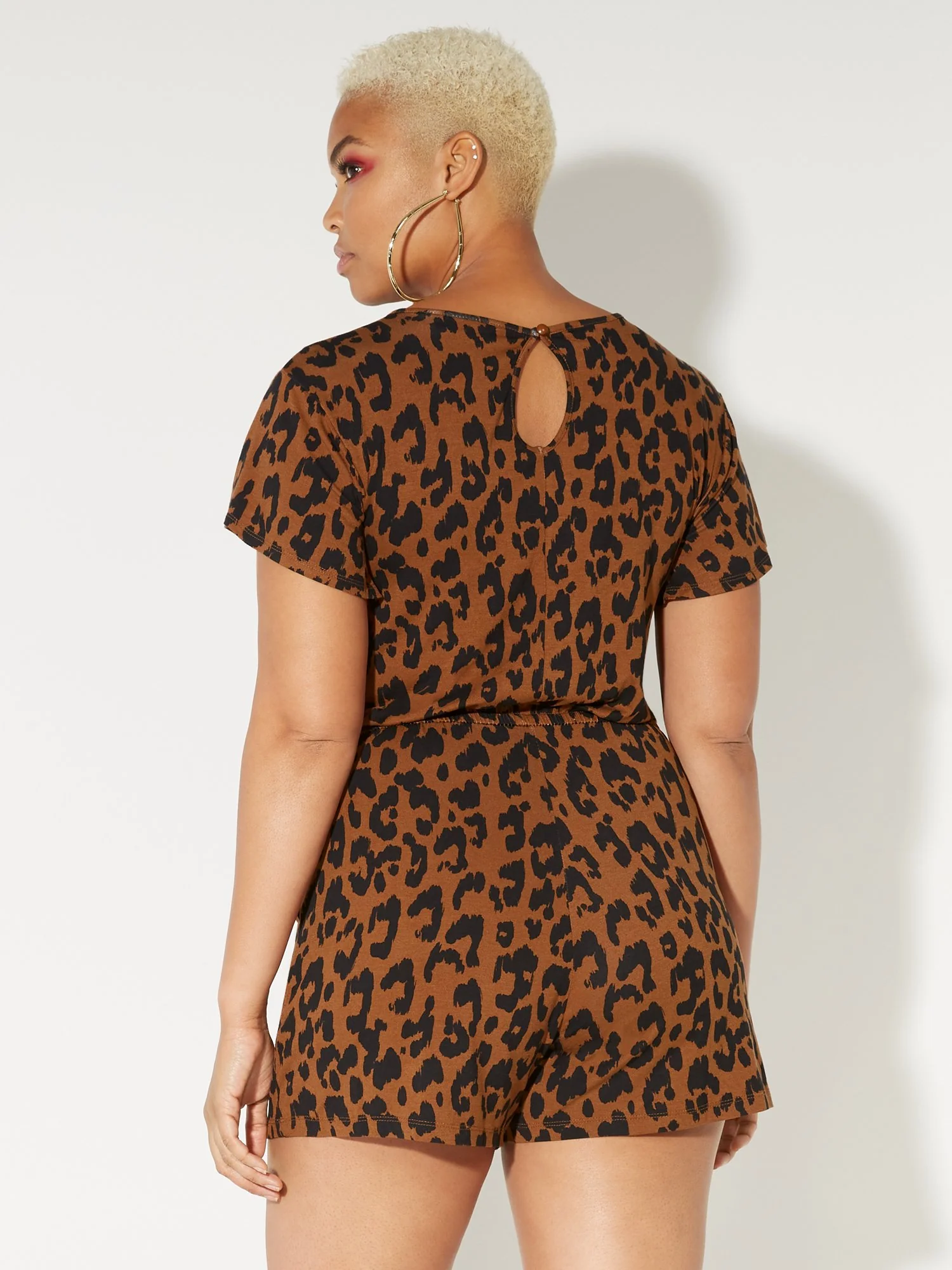 Leopard-Print T-Shirt Romper - NY&C Style System - Image 3