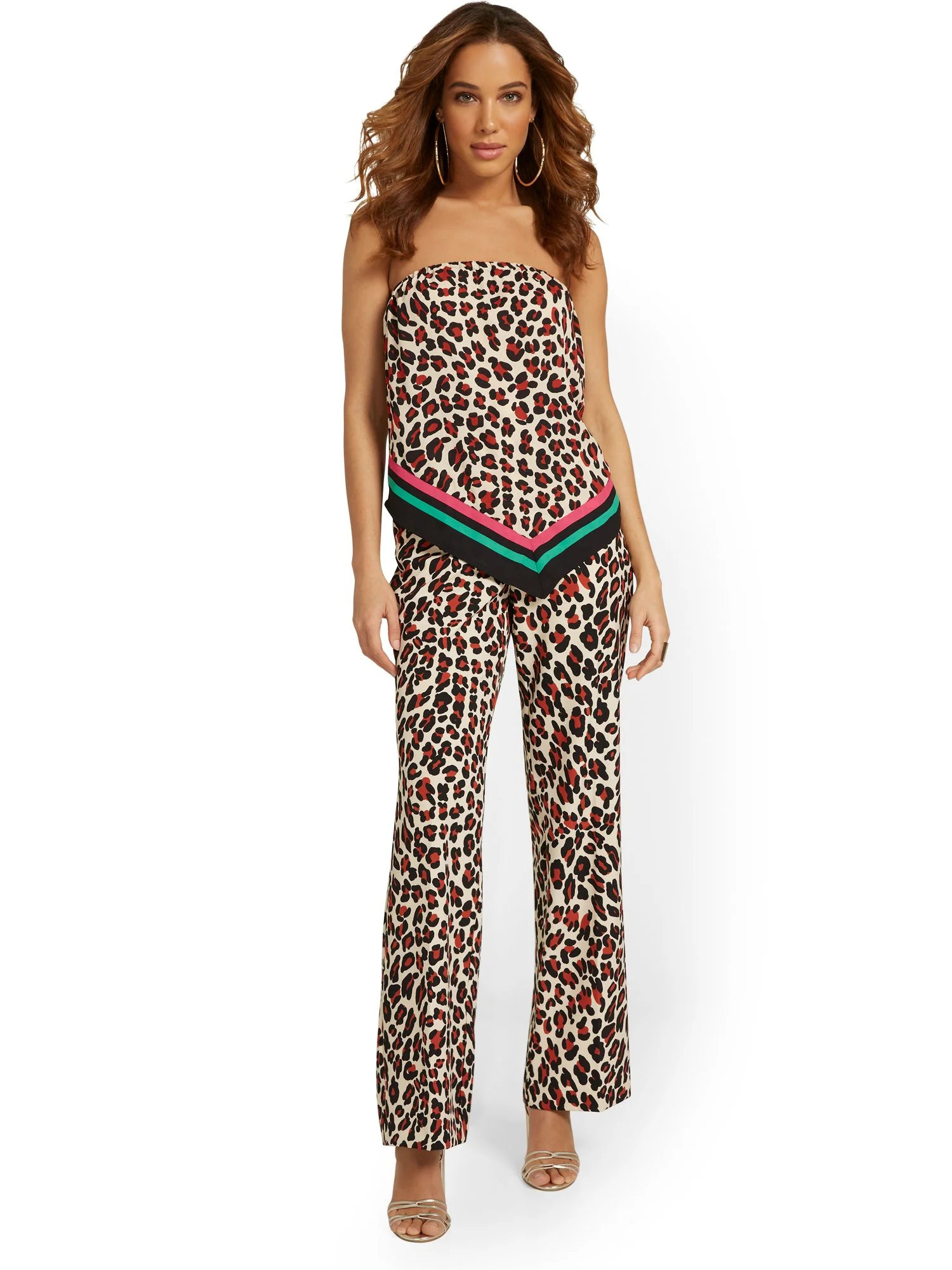 Leopard-Print Tie-Waist Palazzo Pant - Image 4