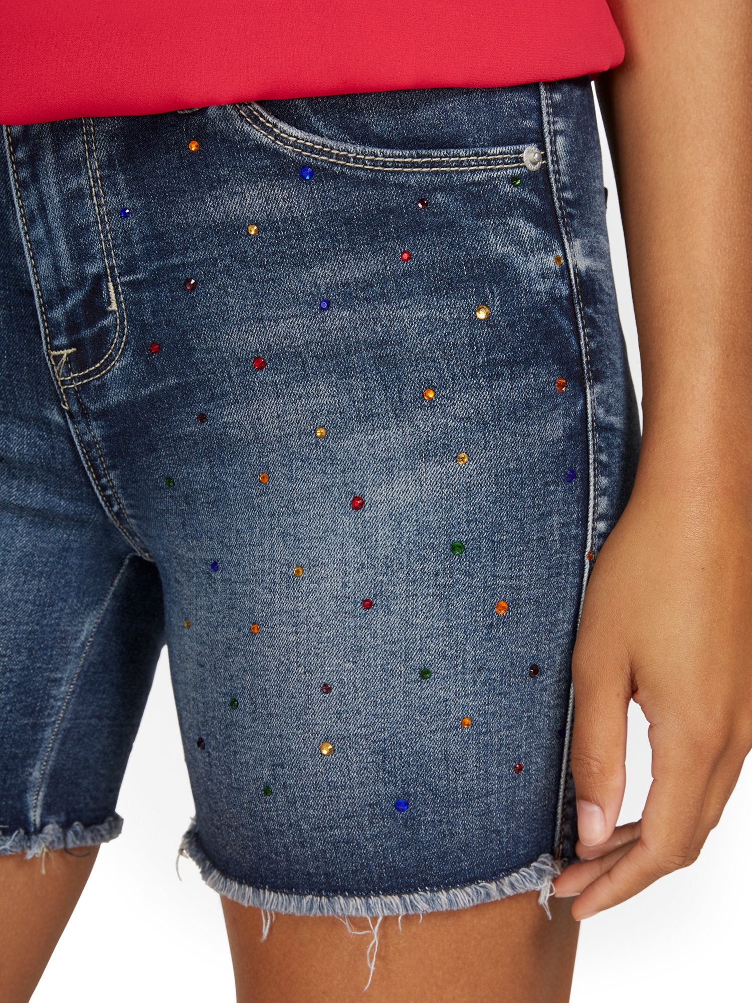 Lexi High-Waisted Rhinestone 5-Inch Short - Image 4