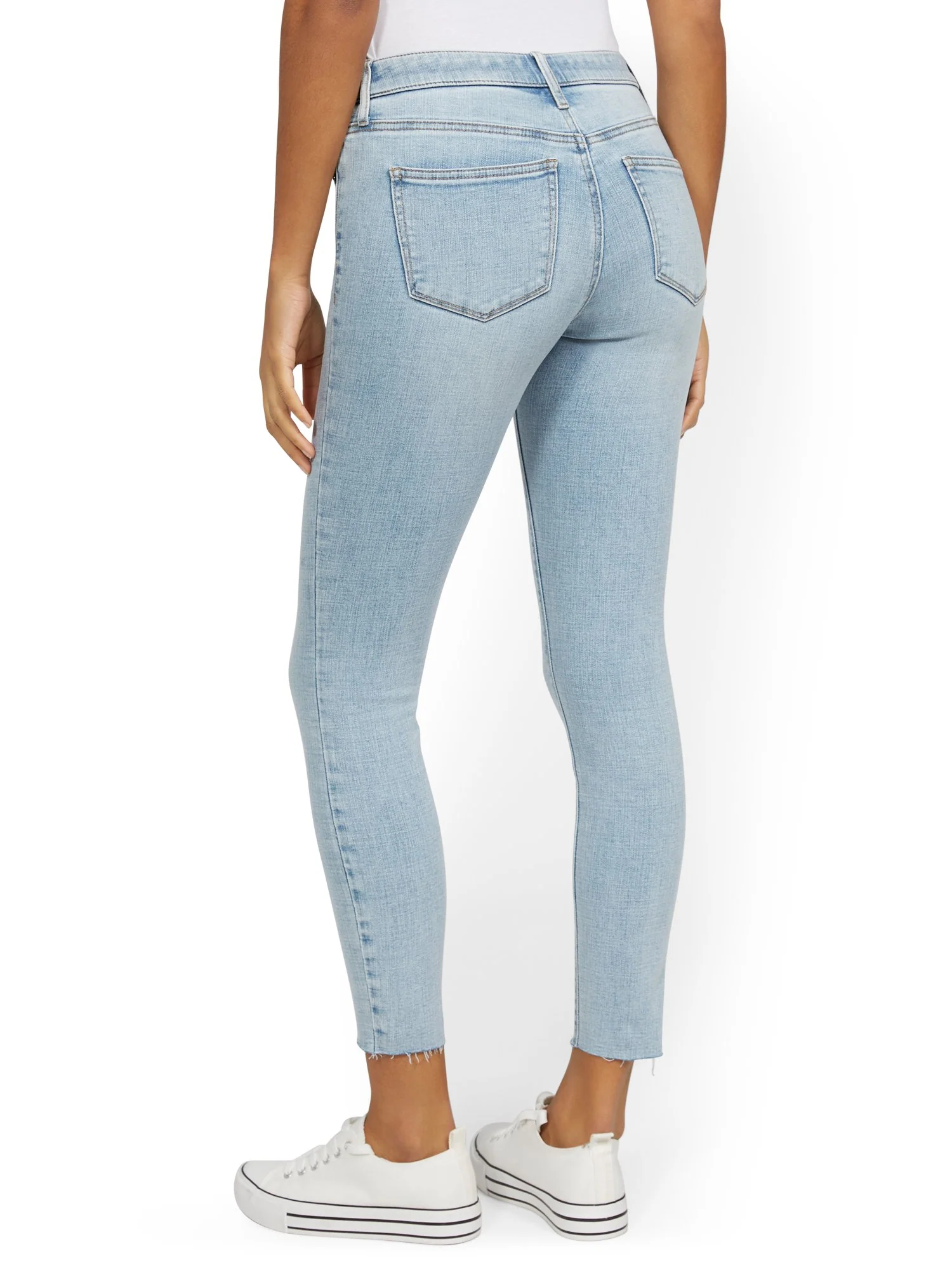 Lexi Mid-Rise Super-Skinny Ankle Jeans - Image 3
