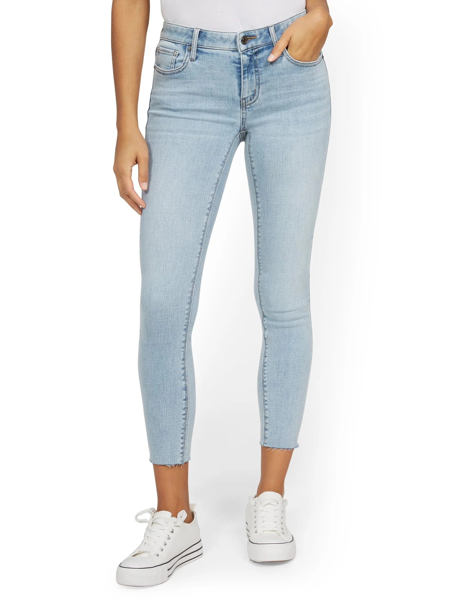 Lexi Mid-Rise Super-Skinny Ankle Jeans - Image 4