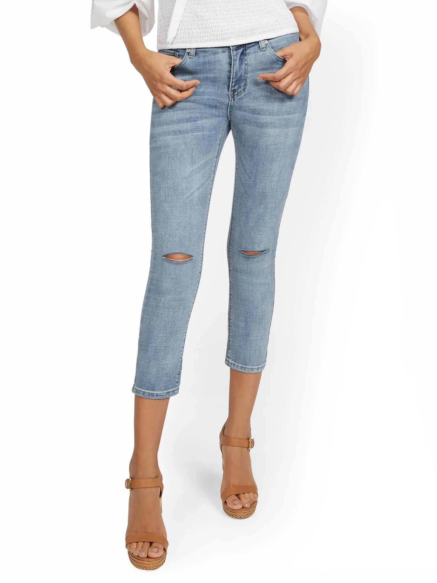 Lexi Mid-Rise Super-Skinny Capri Jeans - Image 2