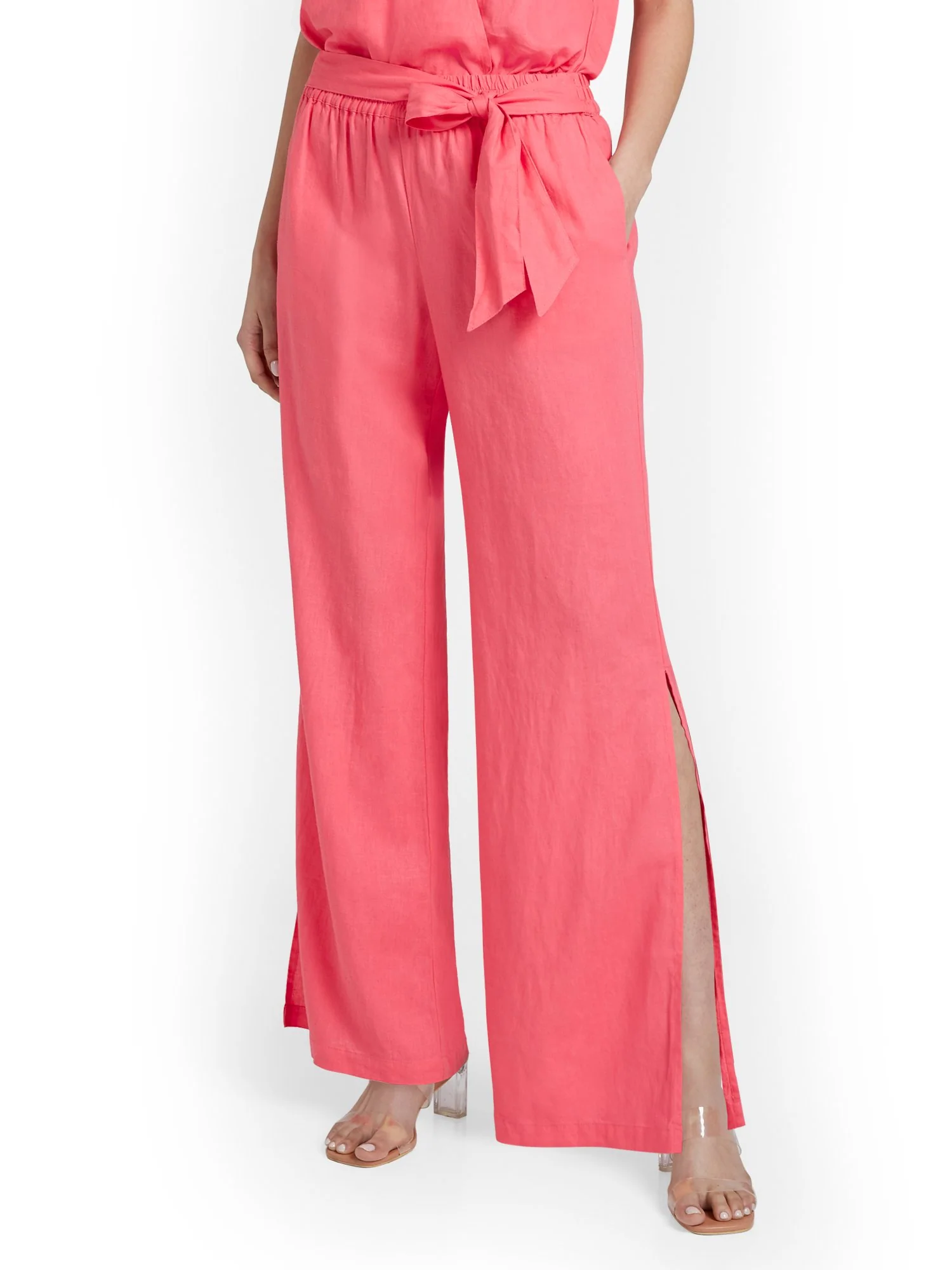 Linen-Blend High-Waisted Wide-Leg Pant - Image 14